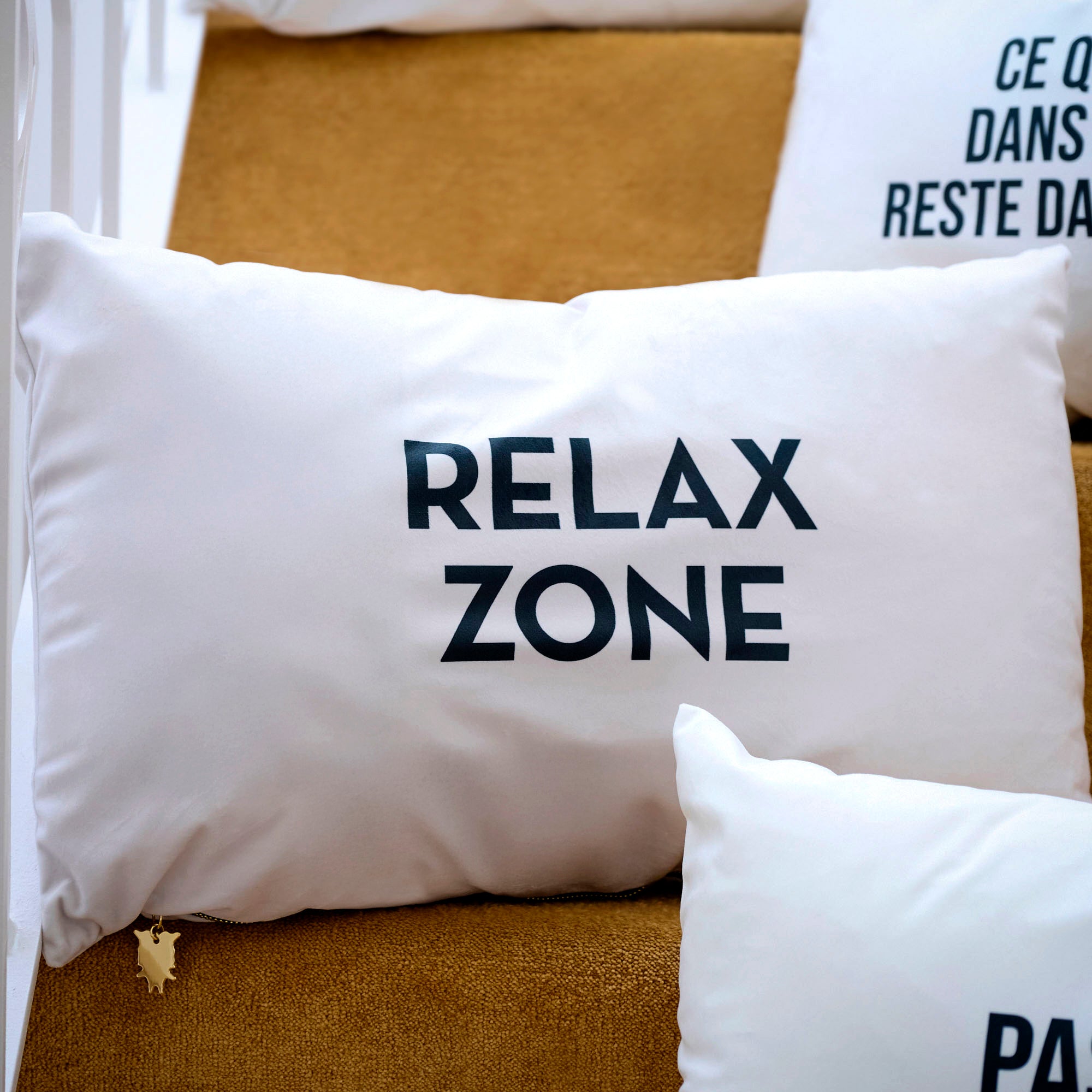 Coussin Velours Relax Zone