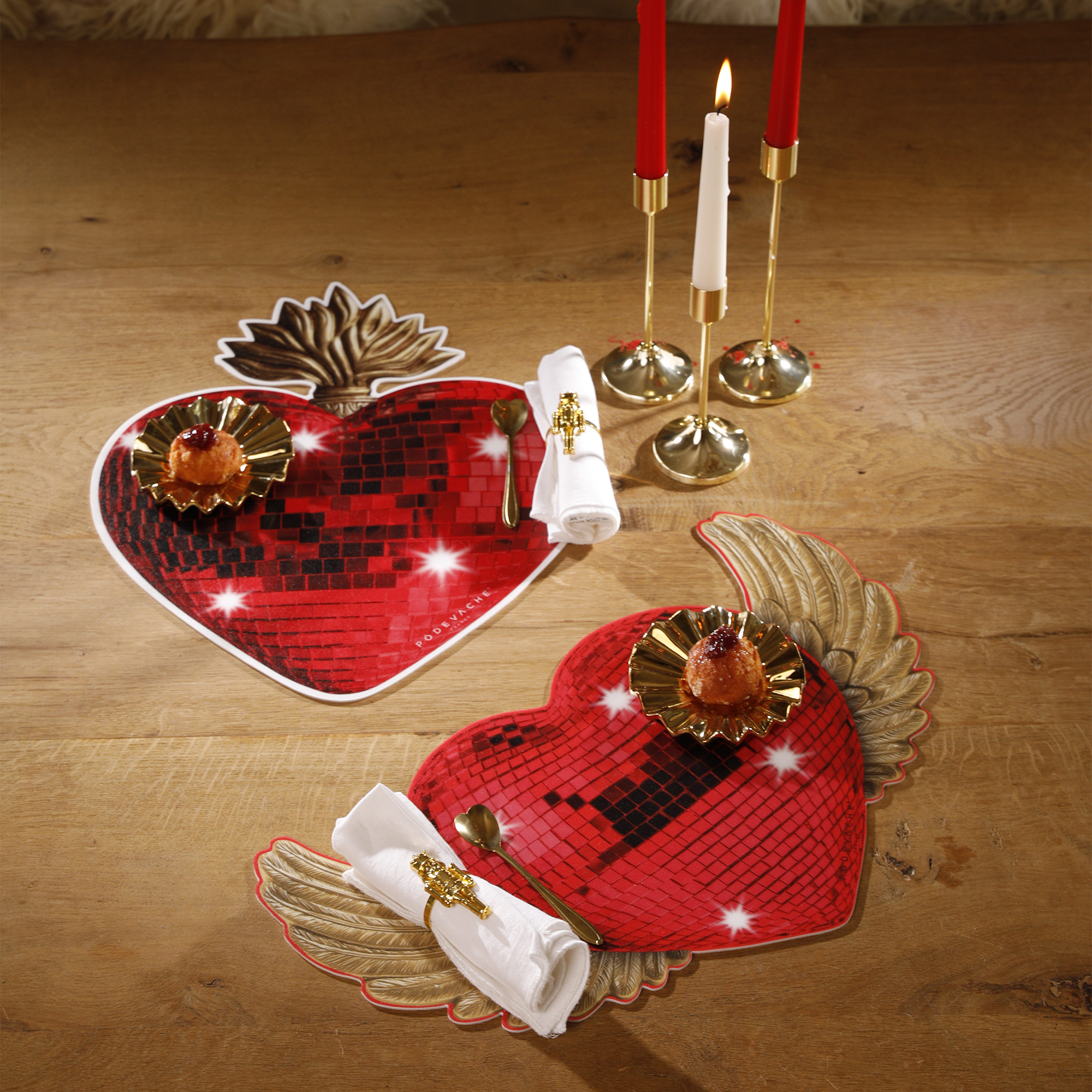 Gold Ex Voto vinyl placemat