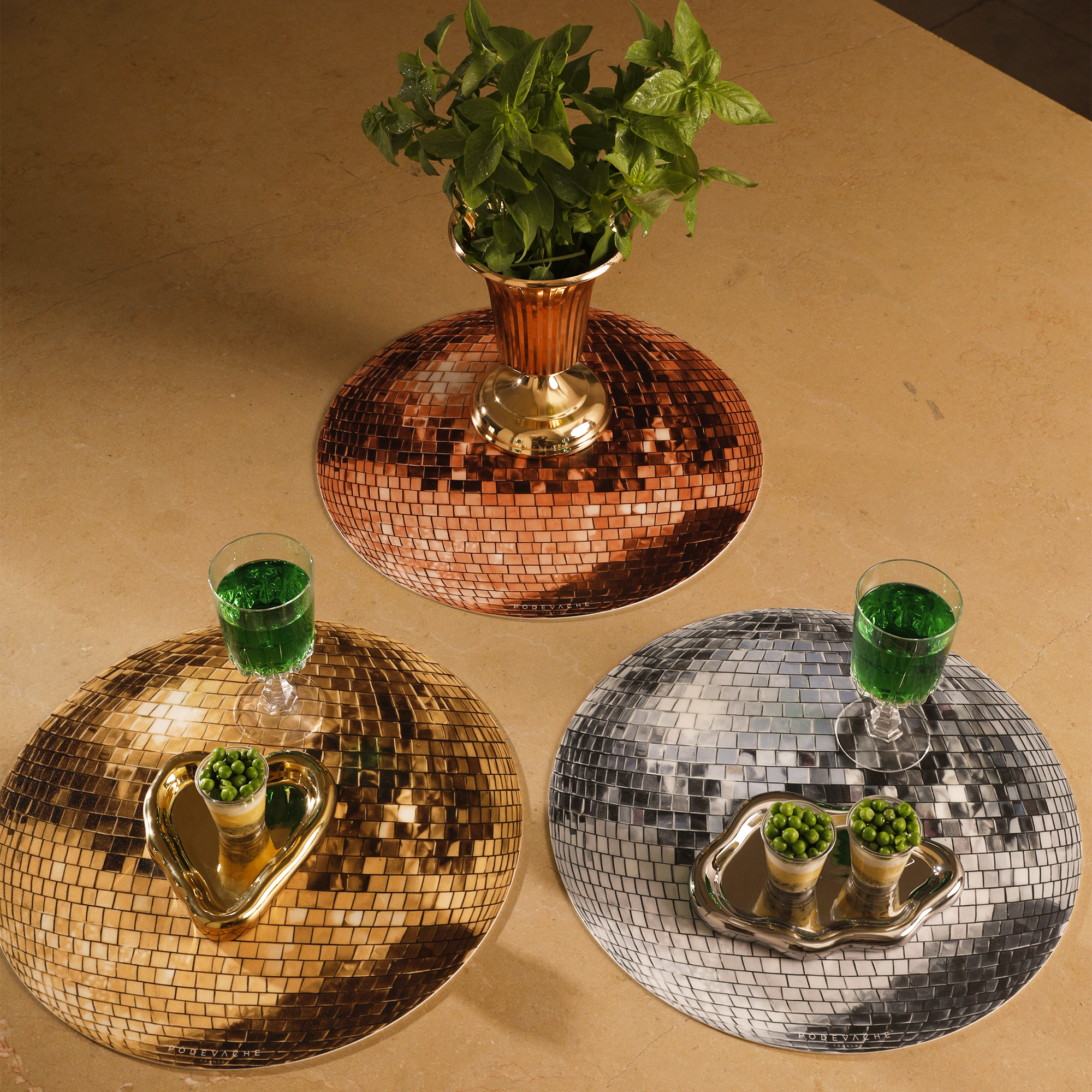 Set de table vinyle Disco Ball