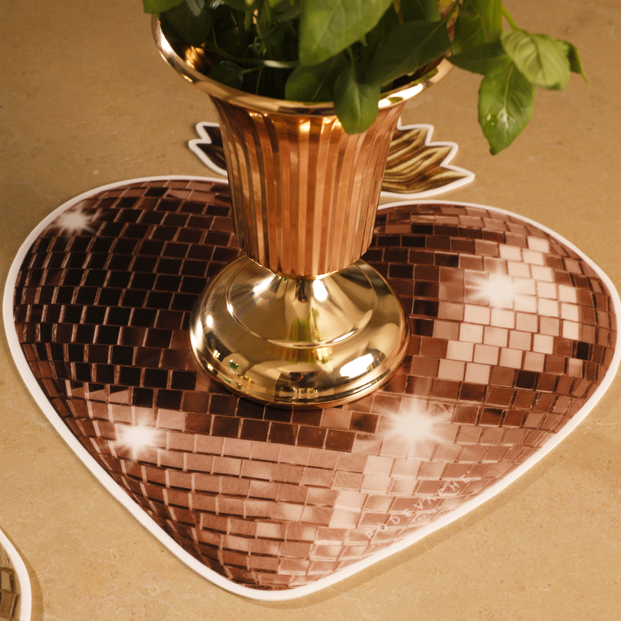Set De Table Vinyle Disco Heart
