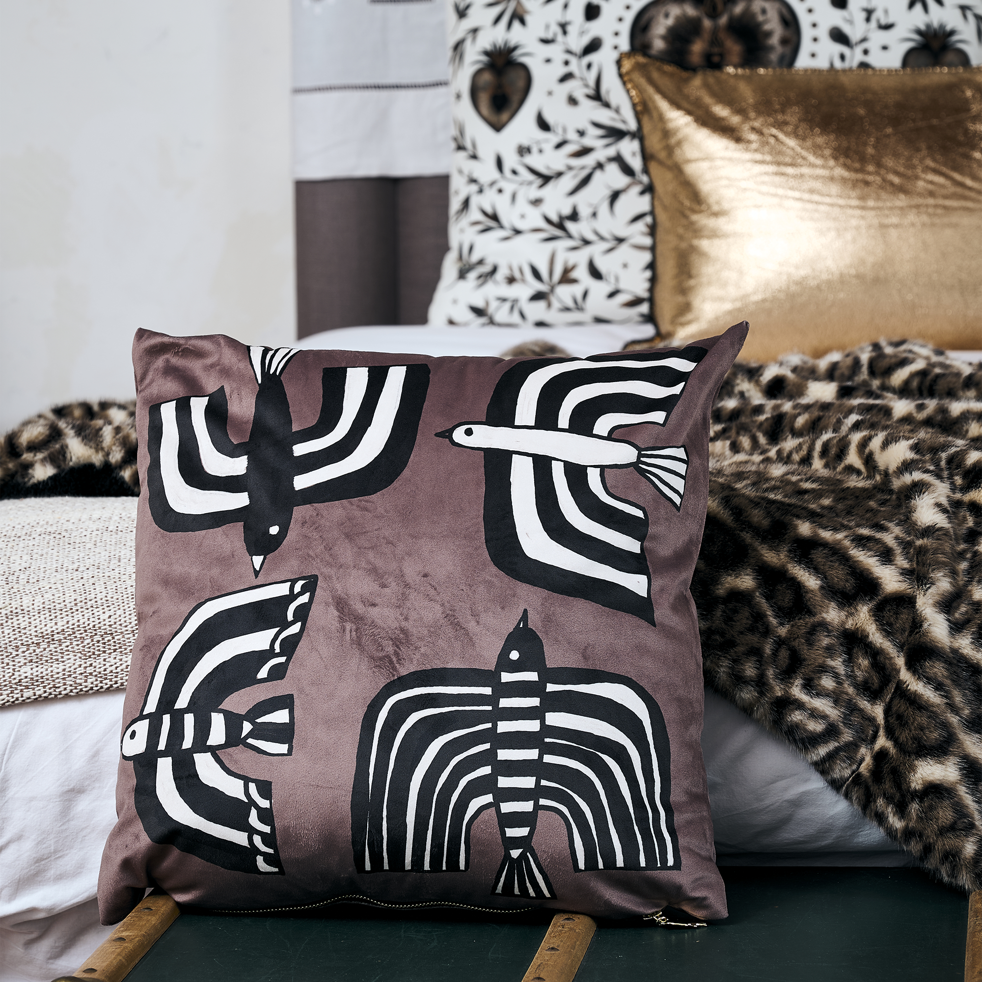 Coussin velours Solis