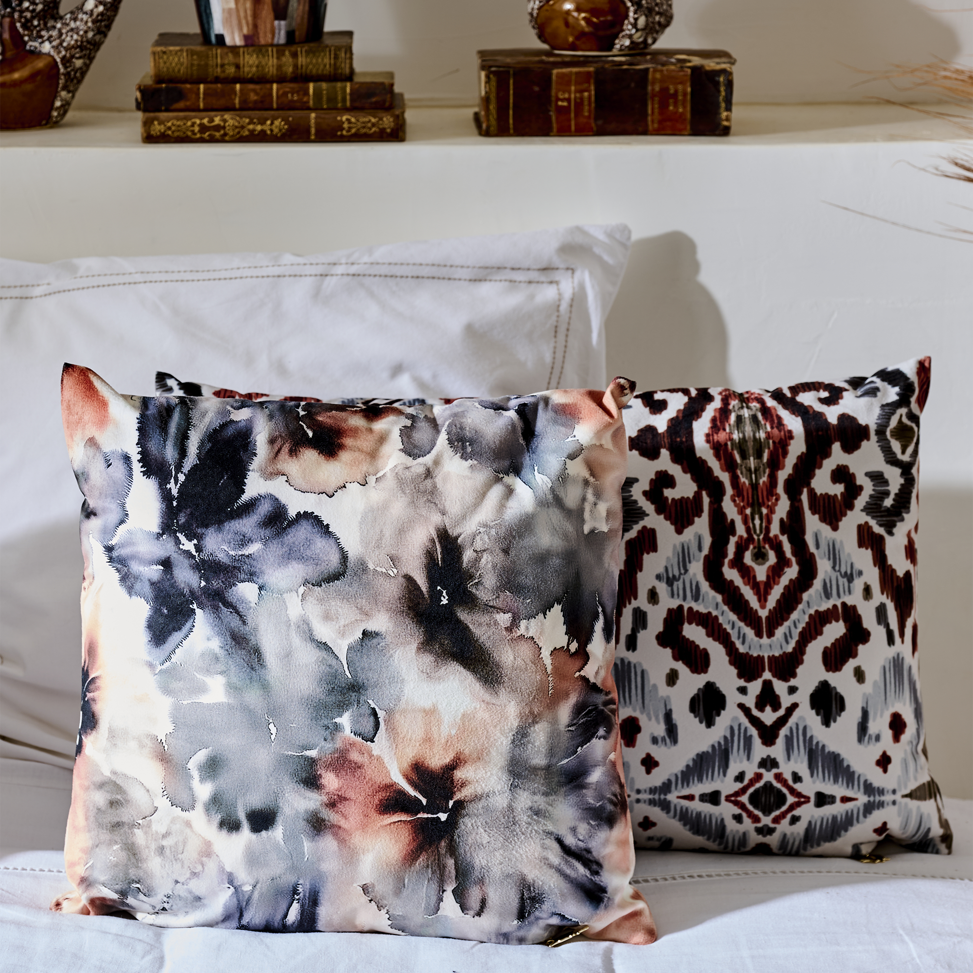 Coussin velours Potosi