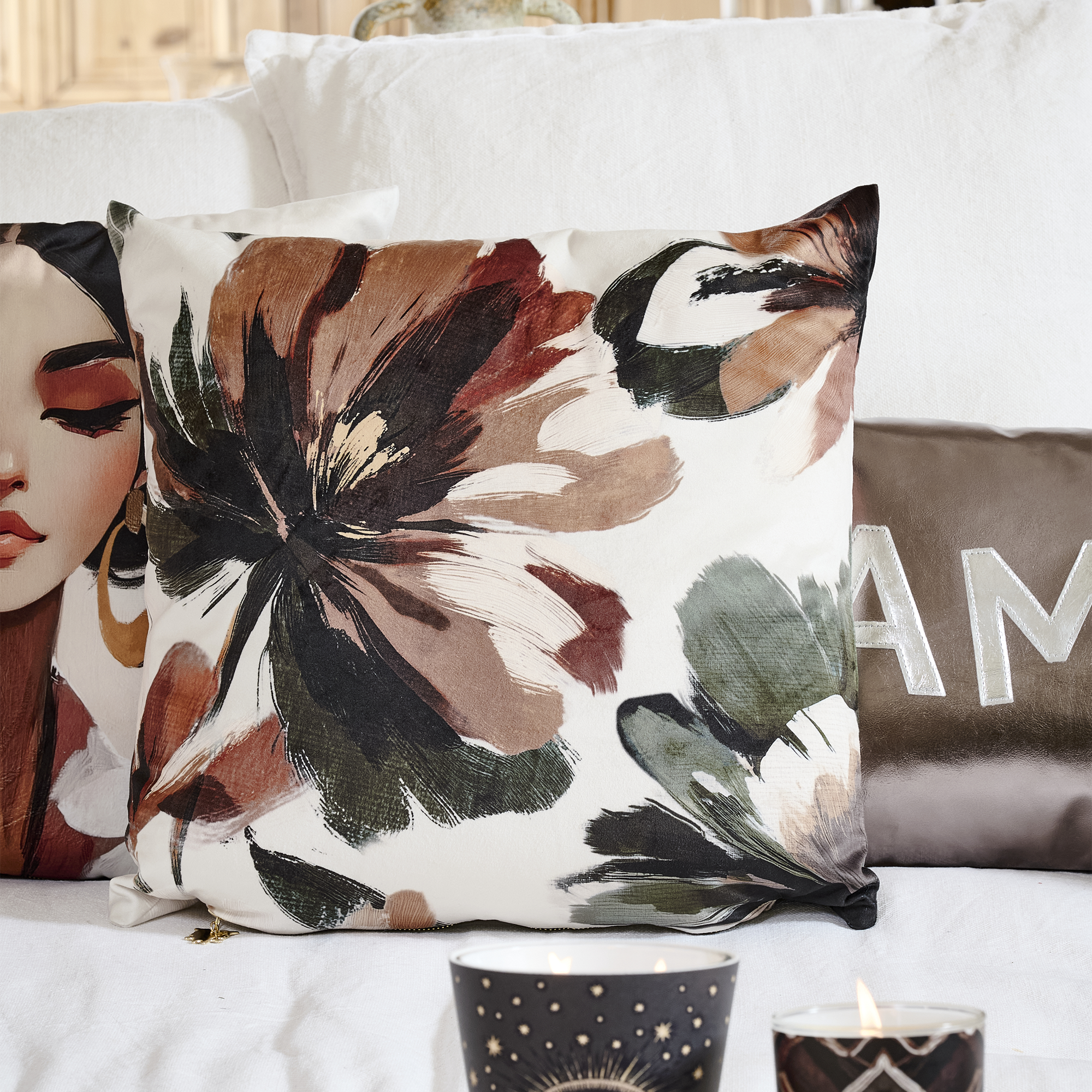 Coussin velours Cuenca