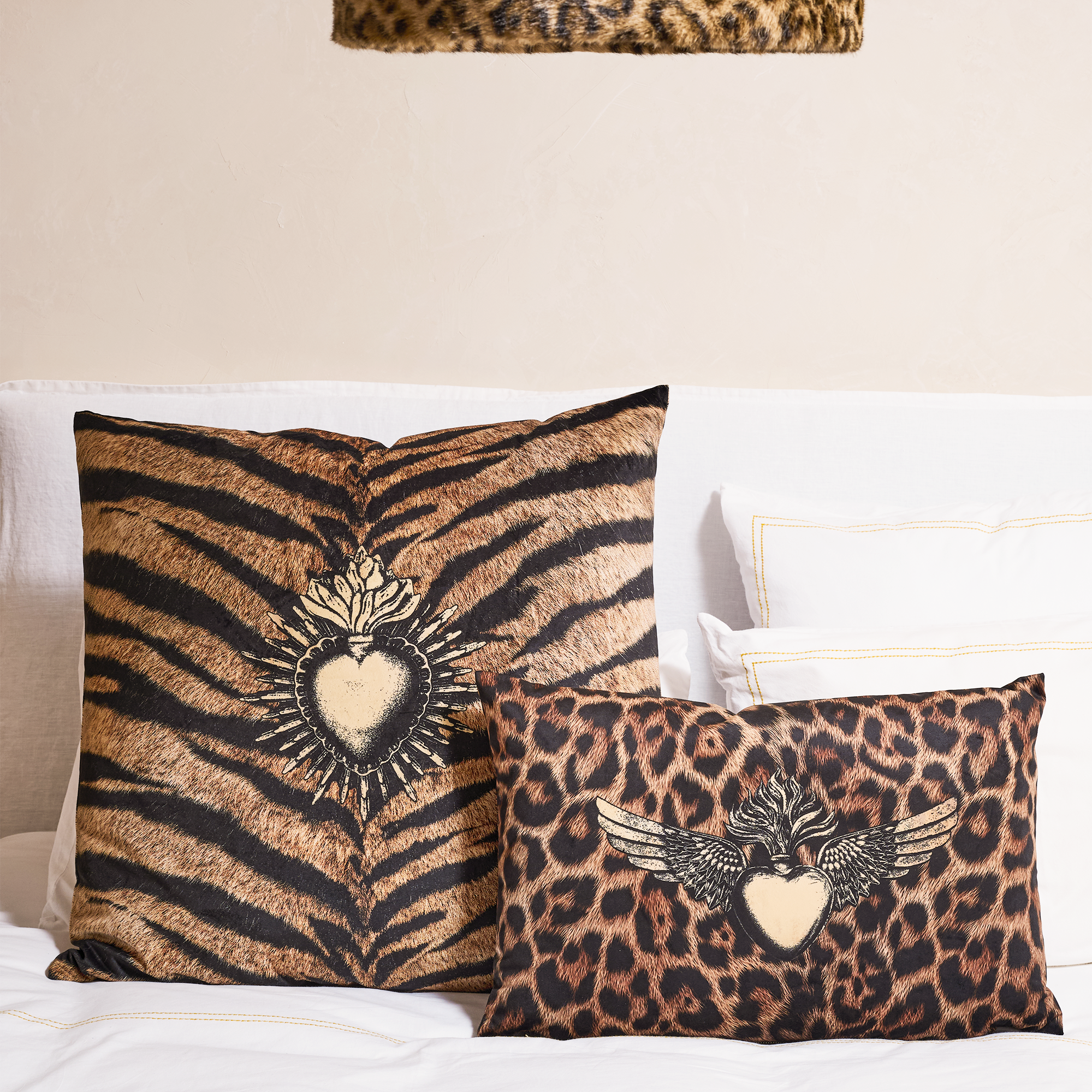 Coussin velours Corazon de Lima