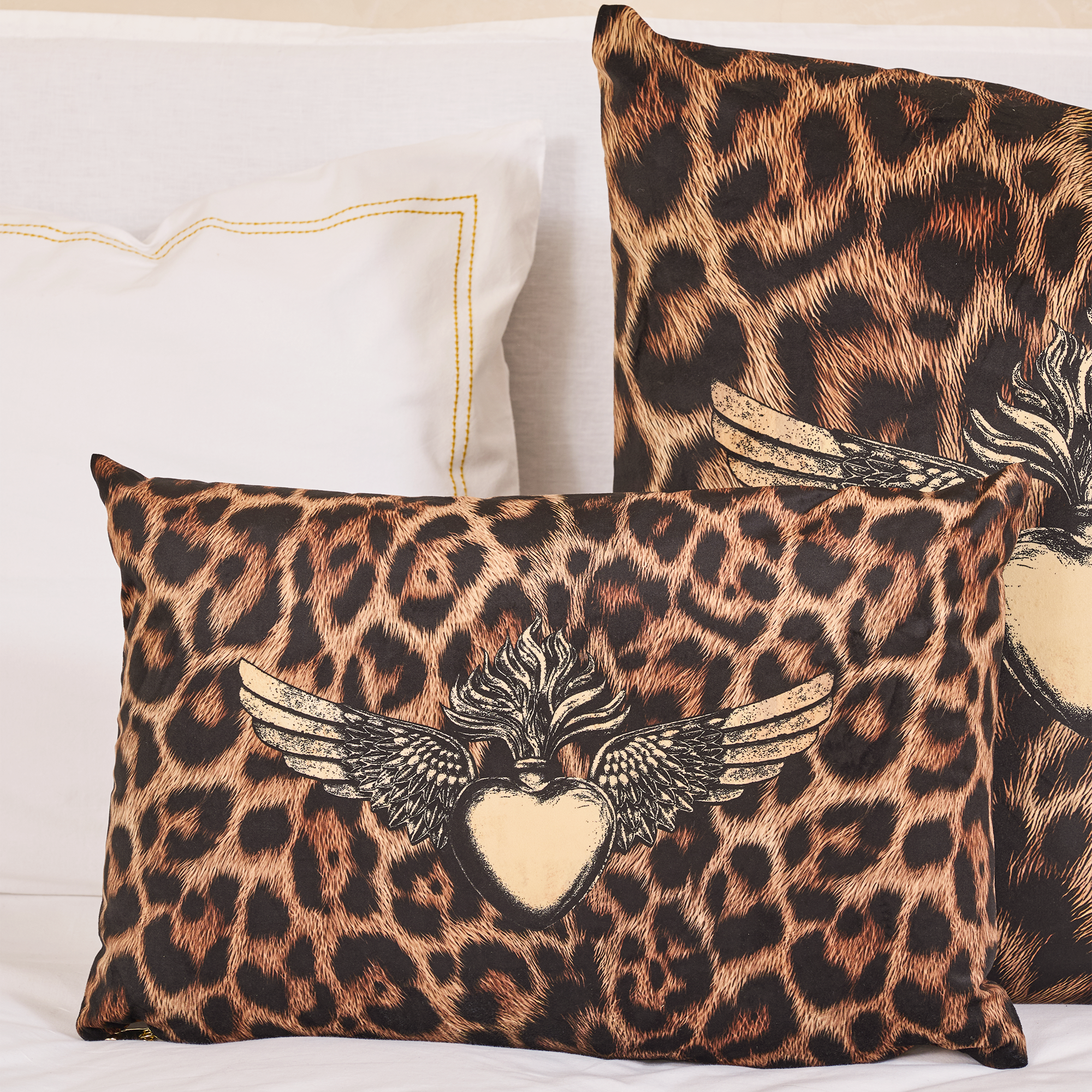 Coussin velours Corazon de Lima