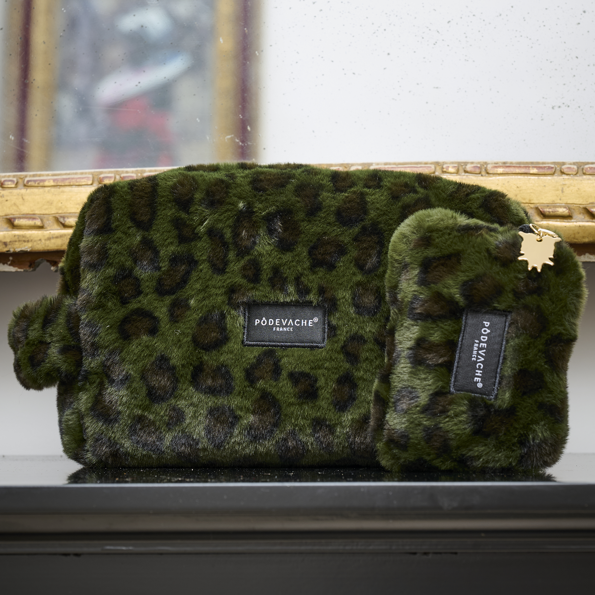 Pochette en fausse fourrure Felino
