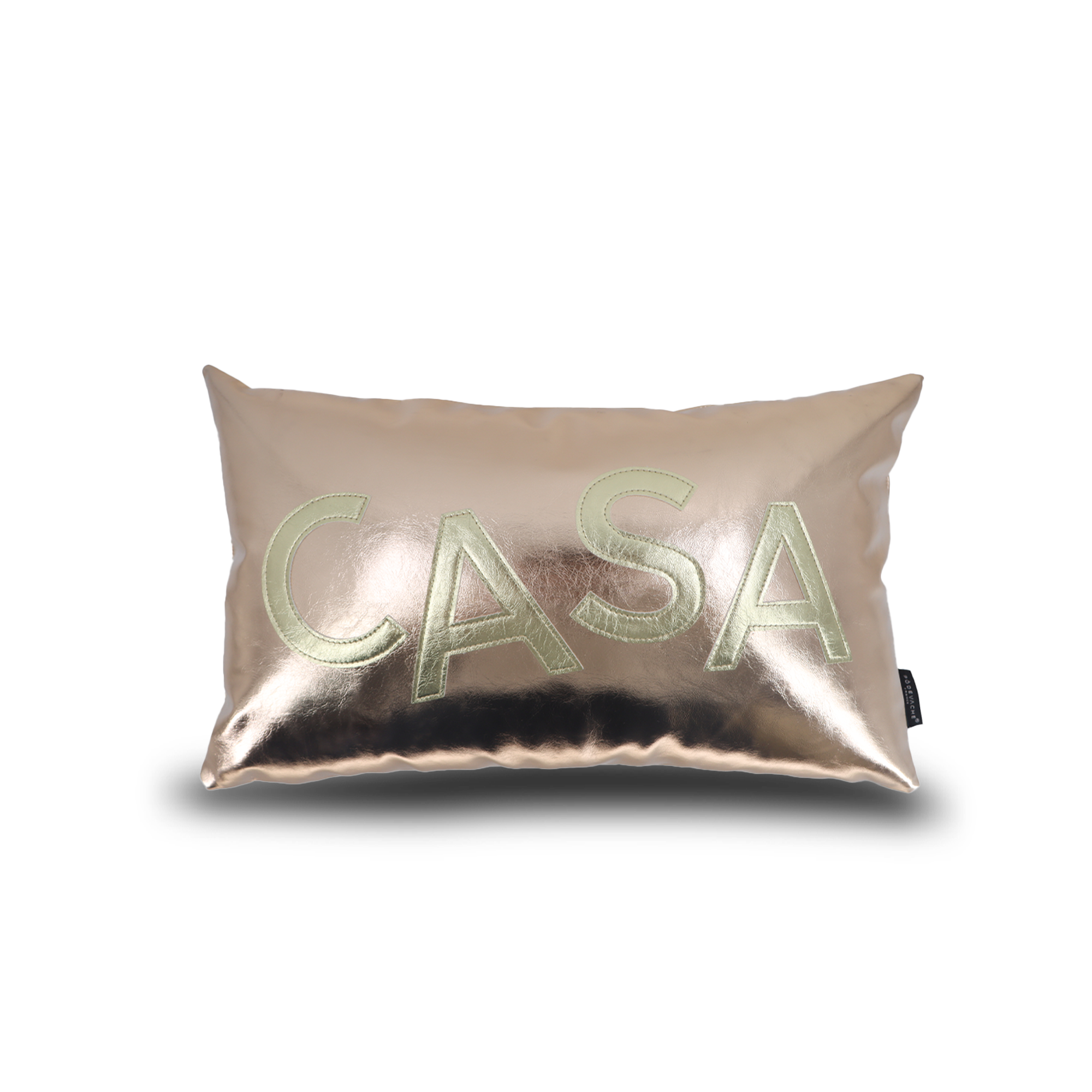 Coussin en simili cuir irisé Ibarra