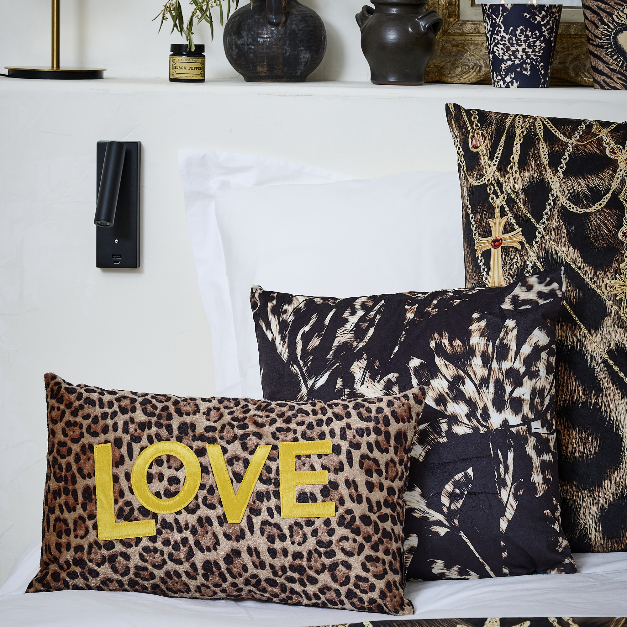 Coussin en simili daim Huamanga