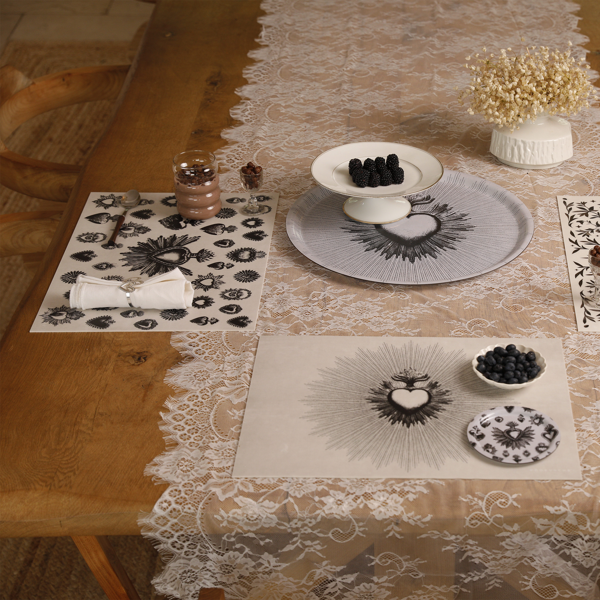 Set De Table Vinyle Corazon de Santa Cruz