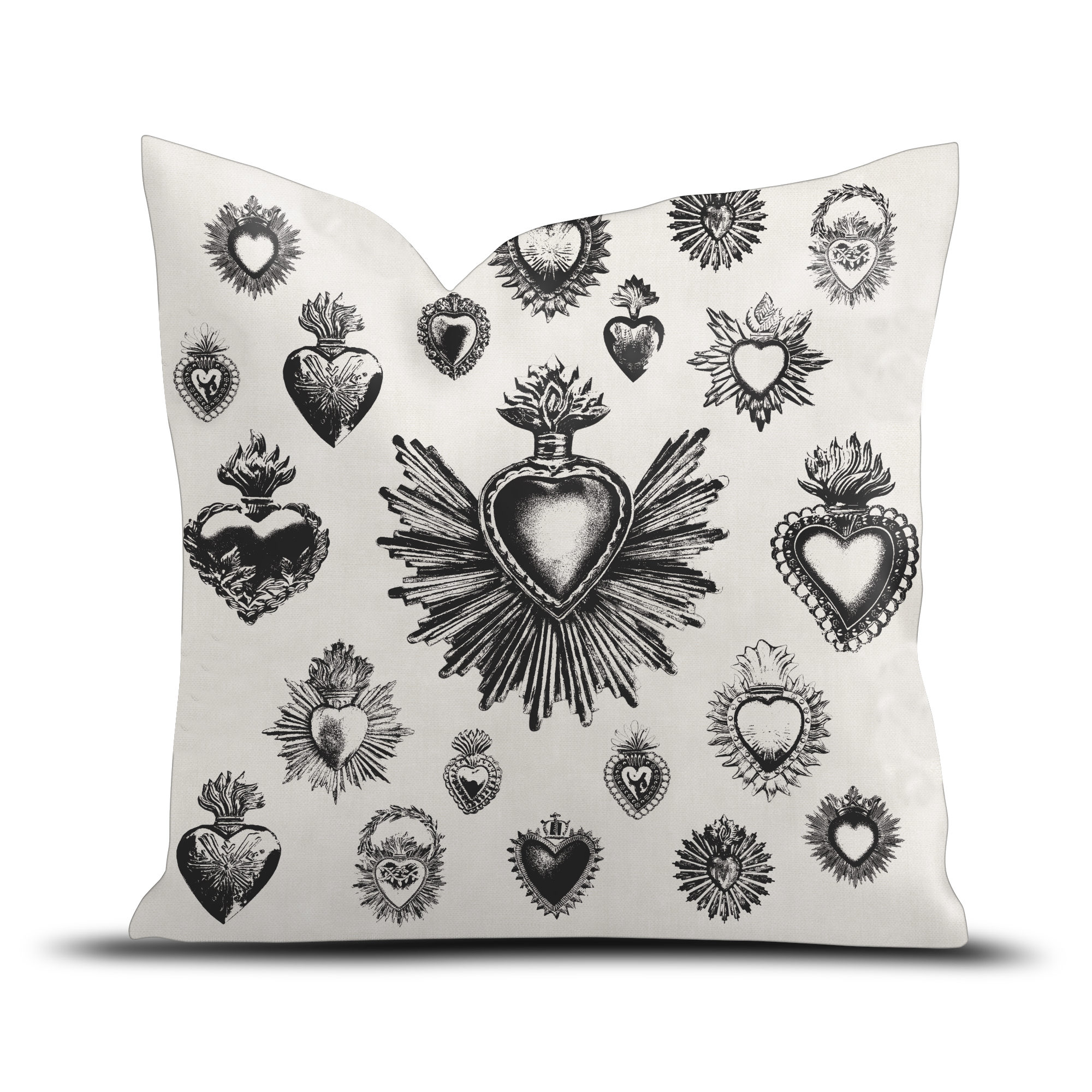 Coussin velours Corazon de Los Angeles