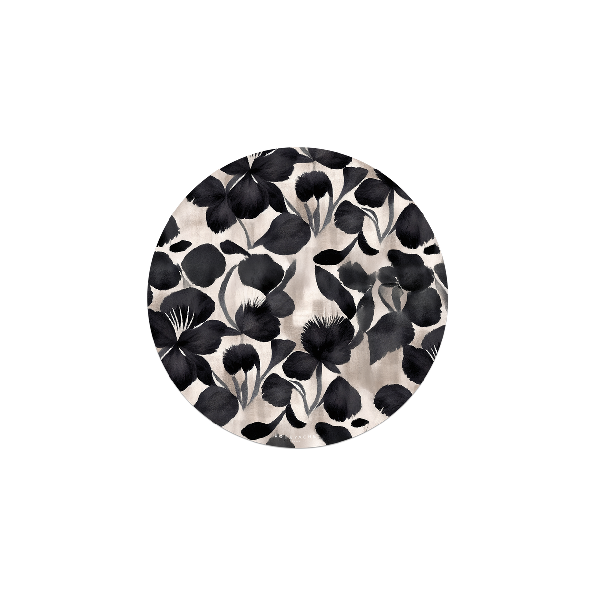 Tapis de souris en vinyle rond — modèle Garden Grove