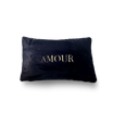 Coussin en fausse fourrure brodé Saint George