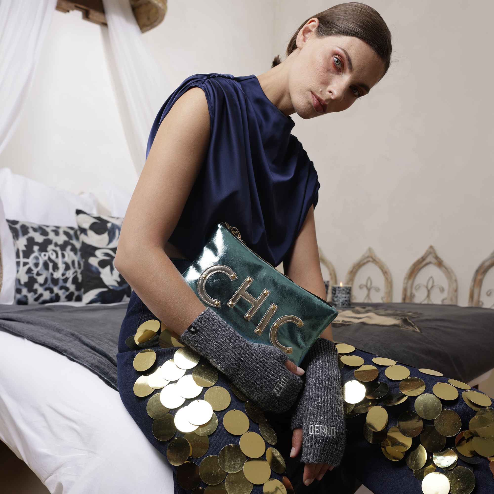 Pochette simili cuir Truro