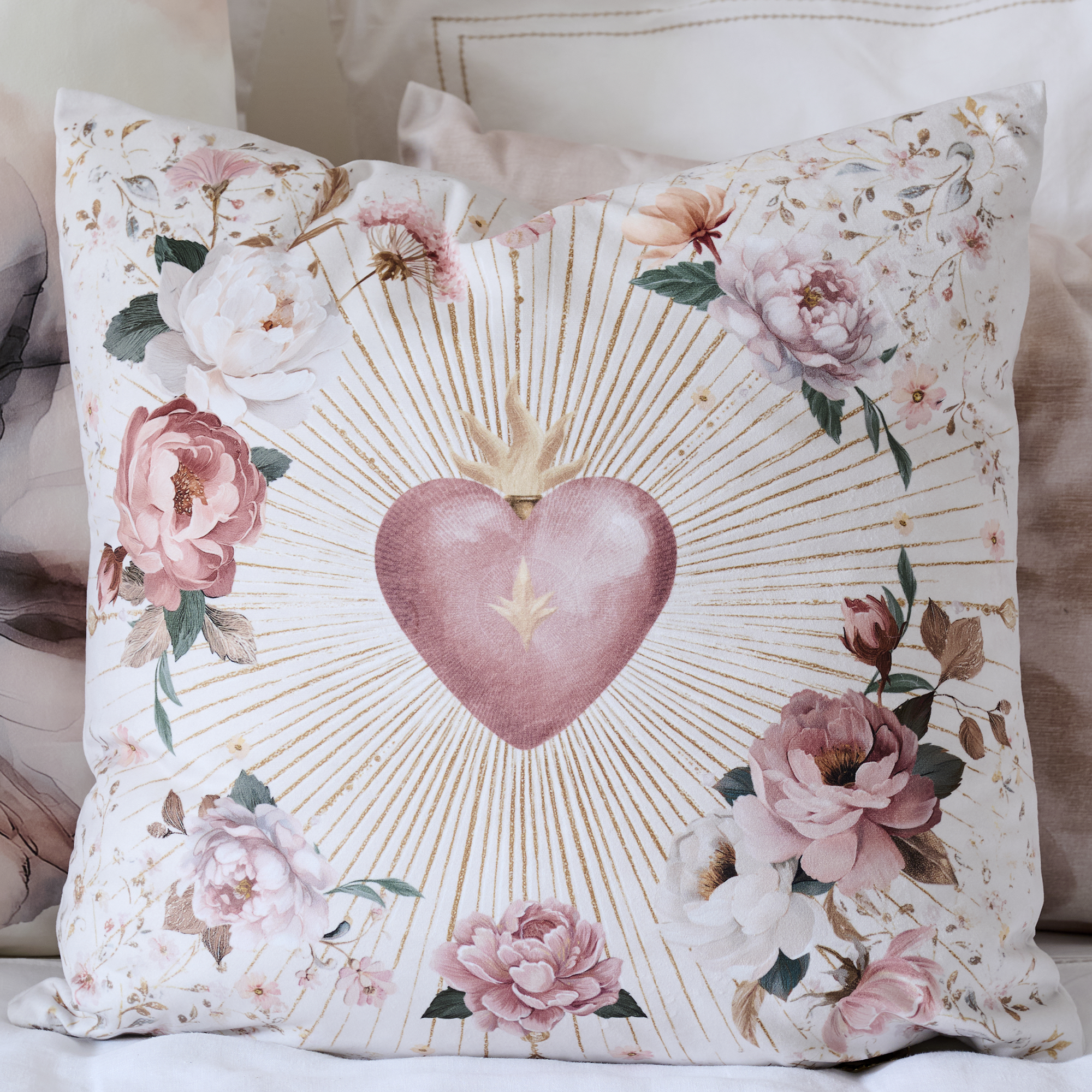 Coussin velours Brentwood