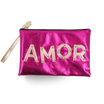 Pochette simili cuir Leeds
