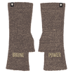 Mitaines — modèle paillettes message Brune Power