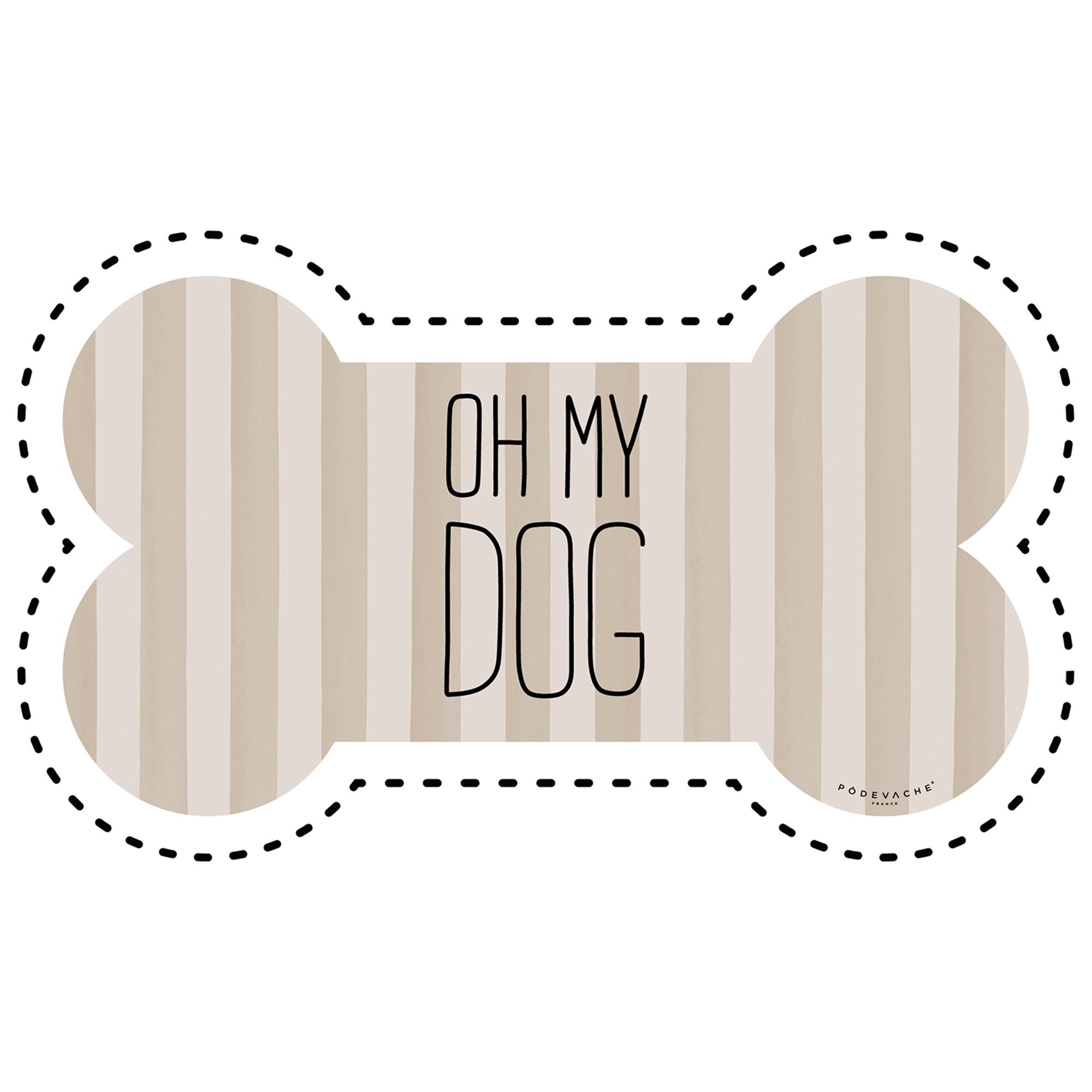 Tapis gamelle vinyle Oh My Dog
