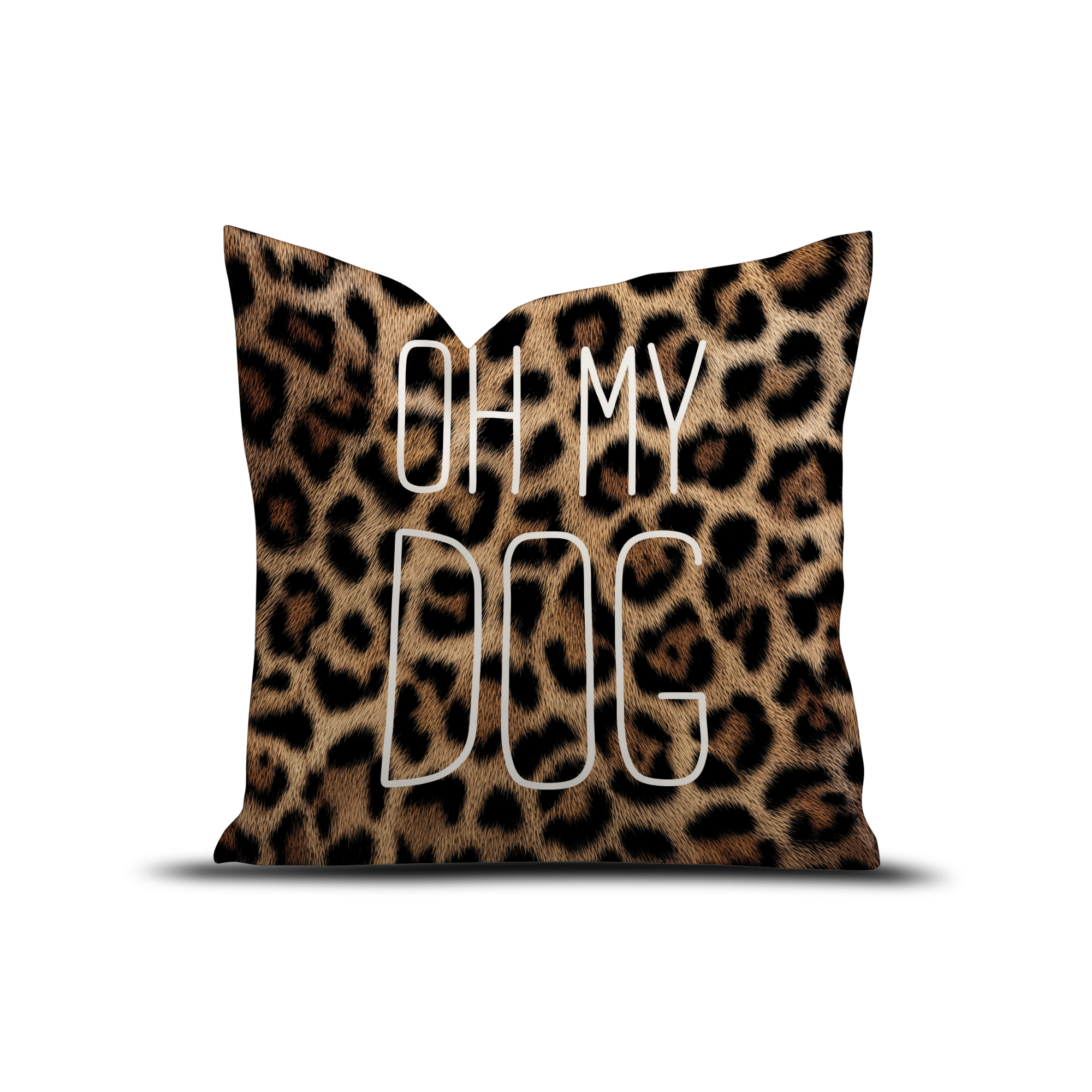 Coussin velours Leo Oh My Dog