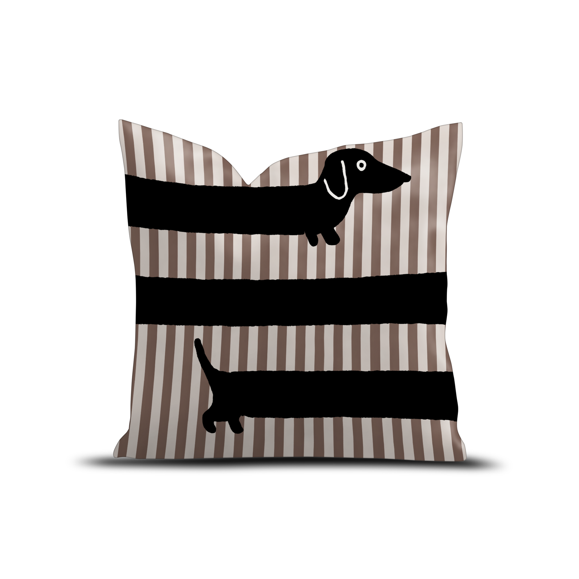 Coussin velours Long Teckel