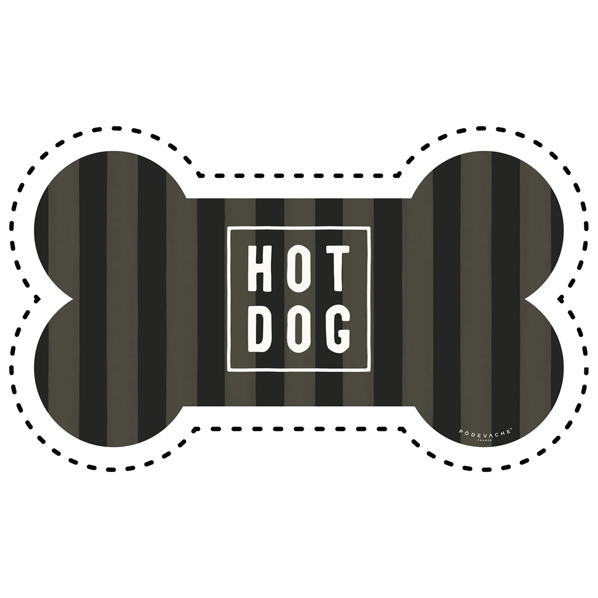 Tapis gamelle vinyle Hot Dog