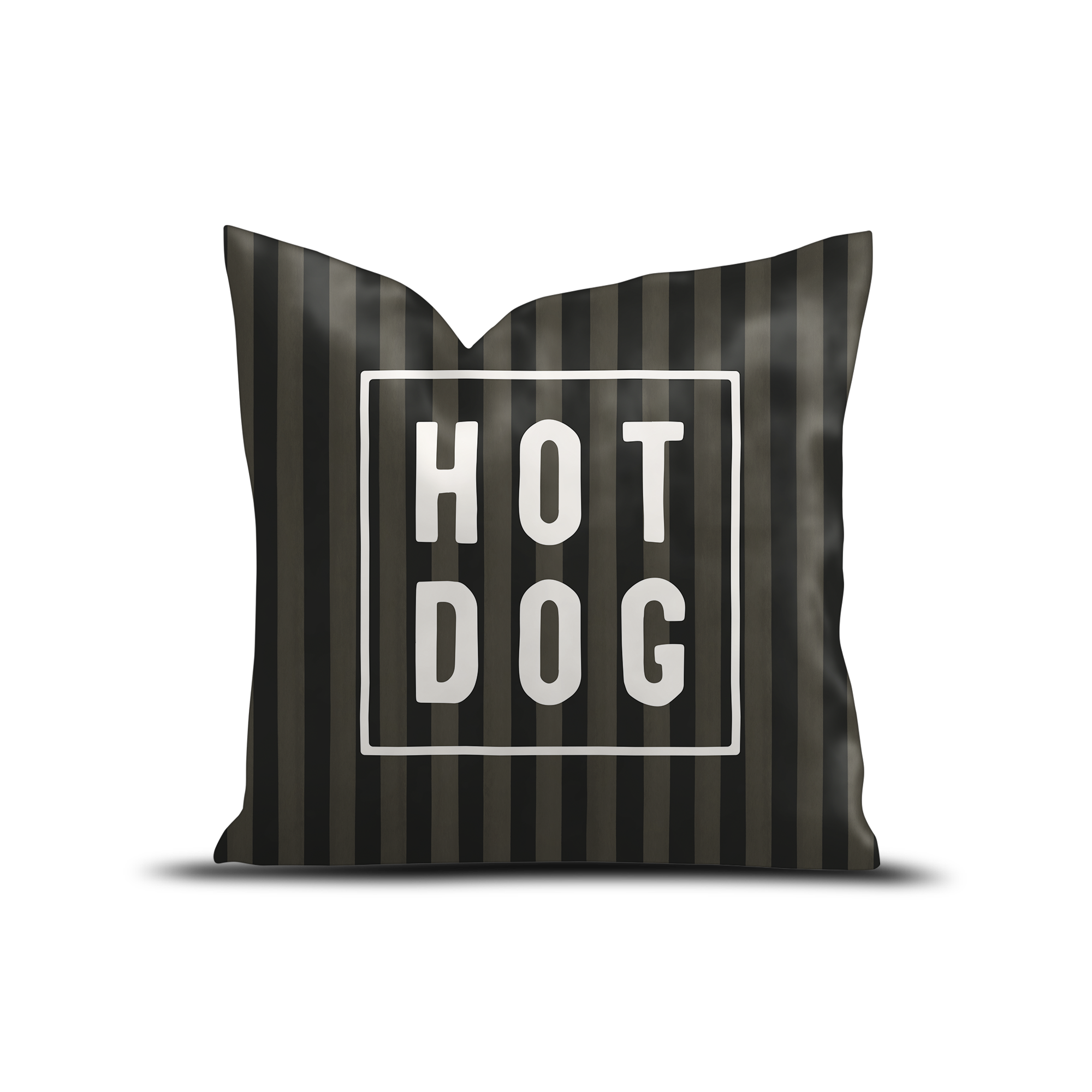 Coussin velours Hot Dog