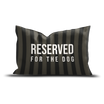 Coussin en velours rectangulaire — modèle Stripes Dog