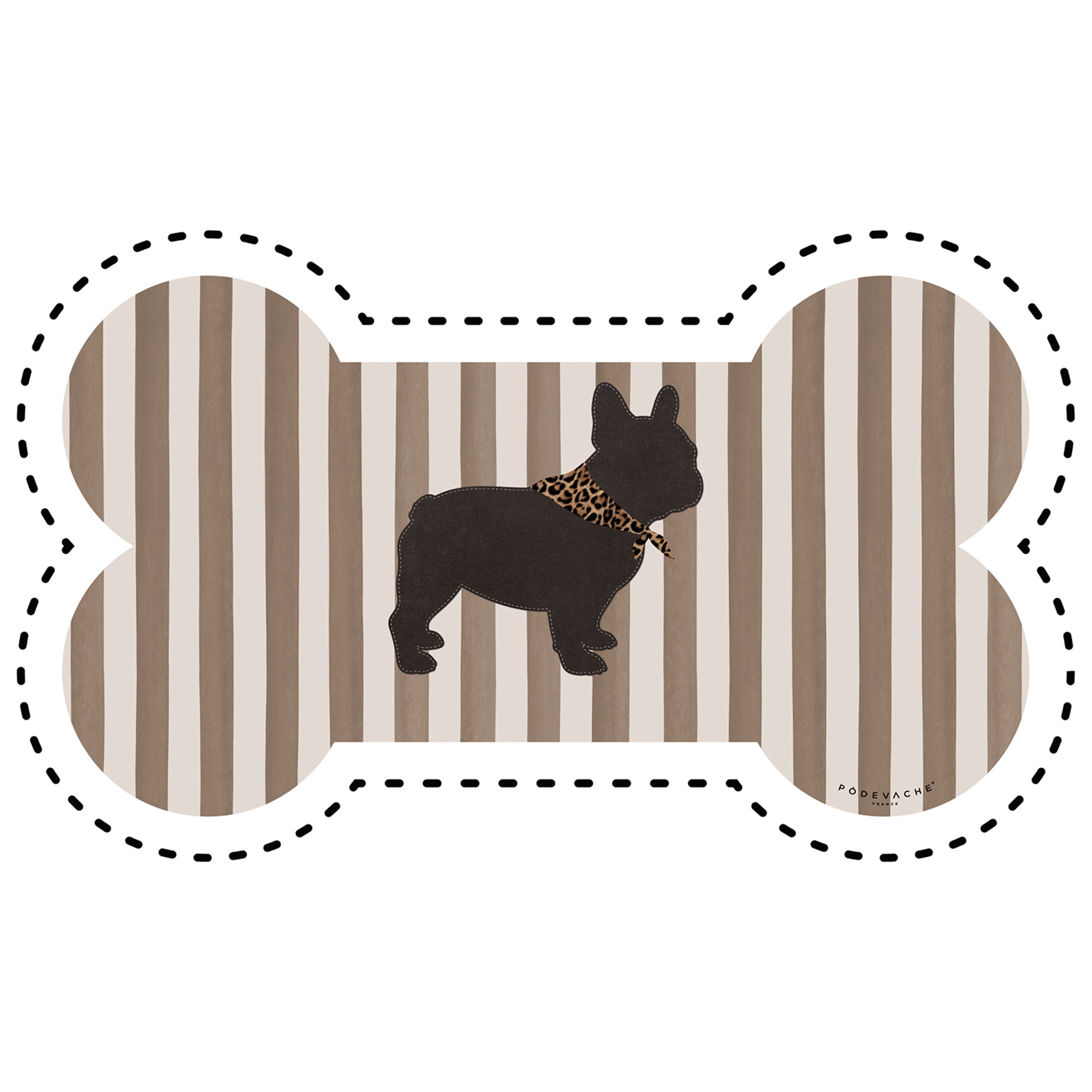 Tapis gamelle vinyle Stripes Bulldog
