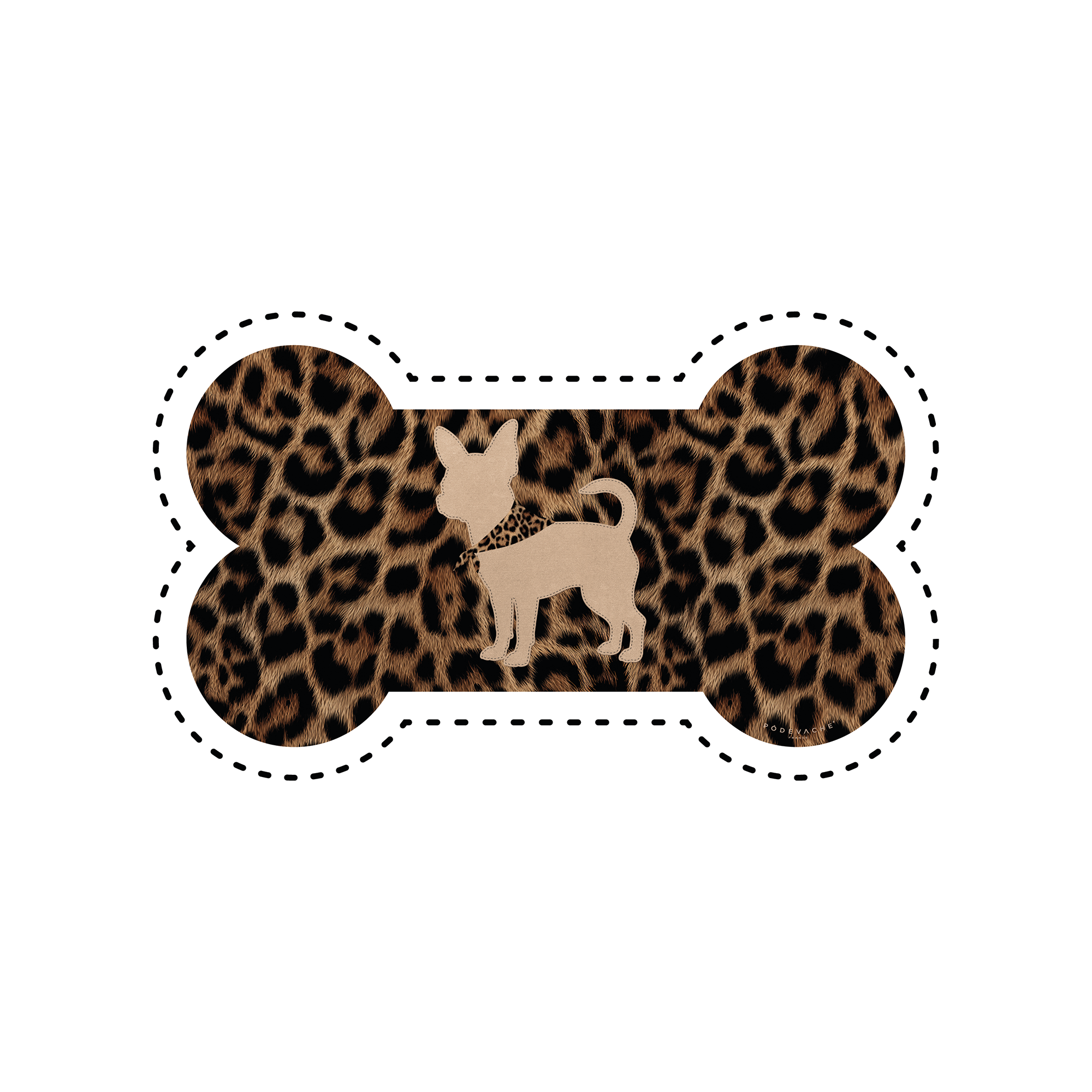Tapis gamelle vinyle Leo Chihuahua