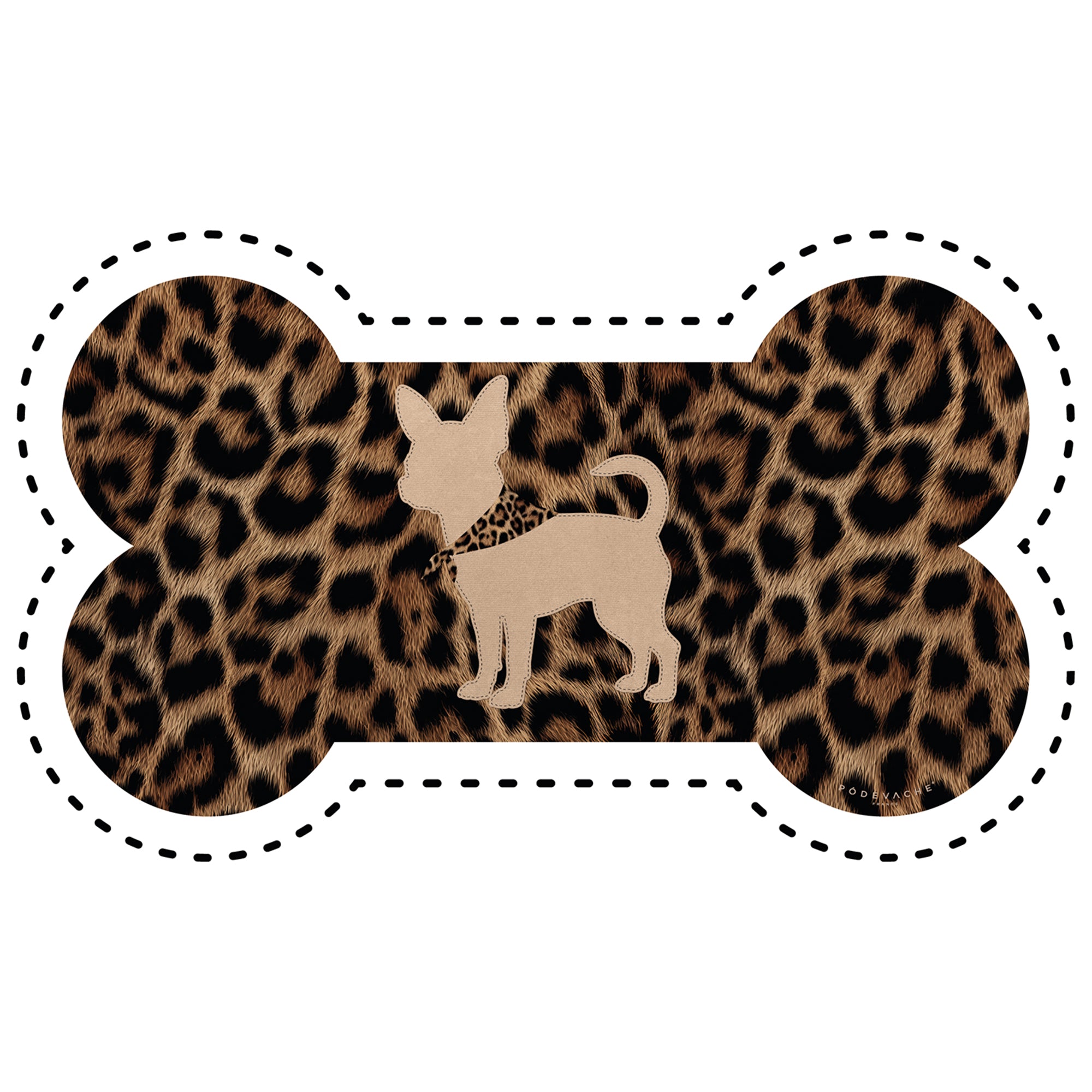 Tapis gamelle vinyle Leo Chihuahua