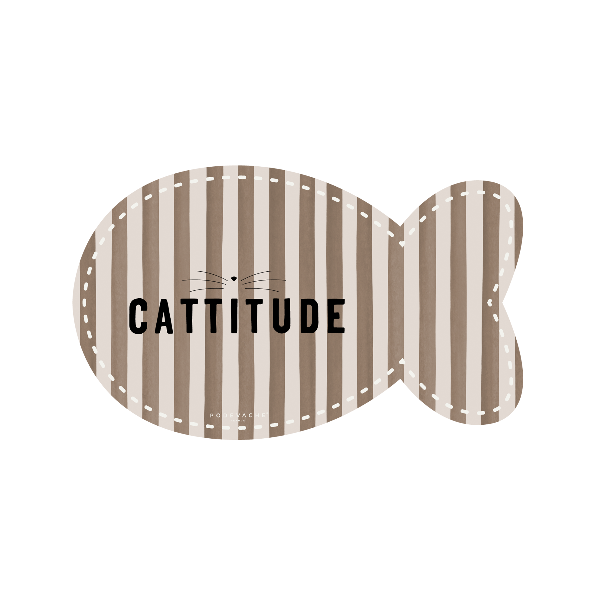 Tapis gamelle vinyle Cattitude