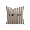 Coussin en velours carré — modèle Cattitude