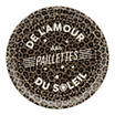 Plateau rond — modèle Paillettes Leo