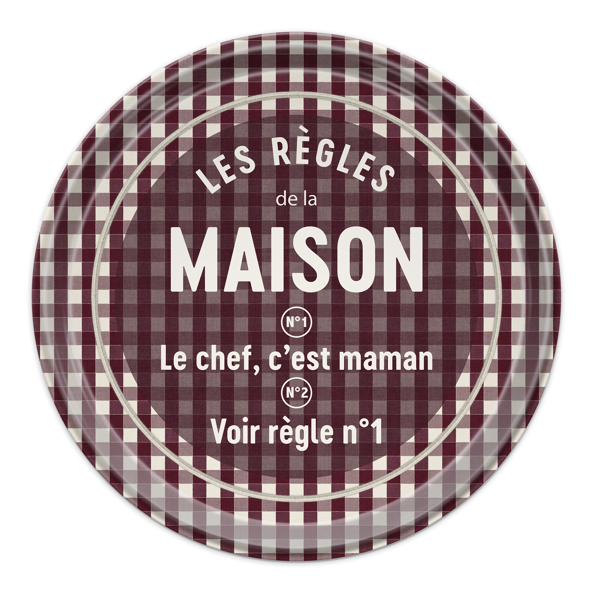 Plateau rond Règles Maison