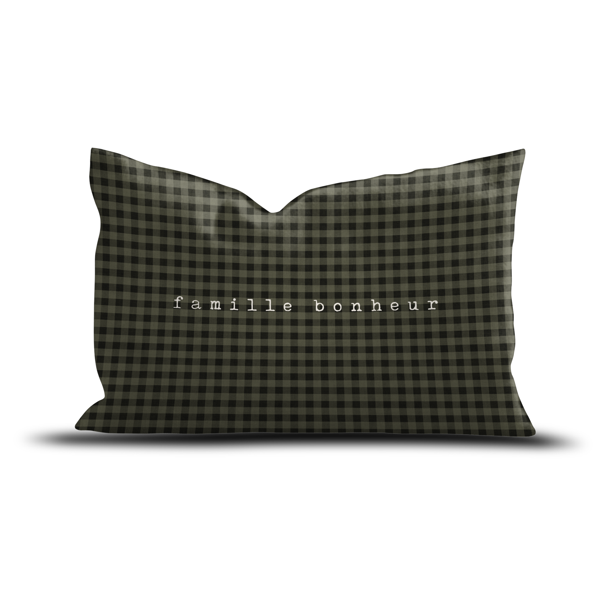 Coussin velours Famille Bonheur