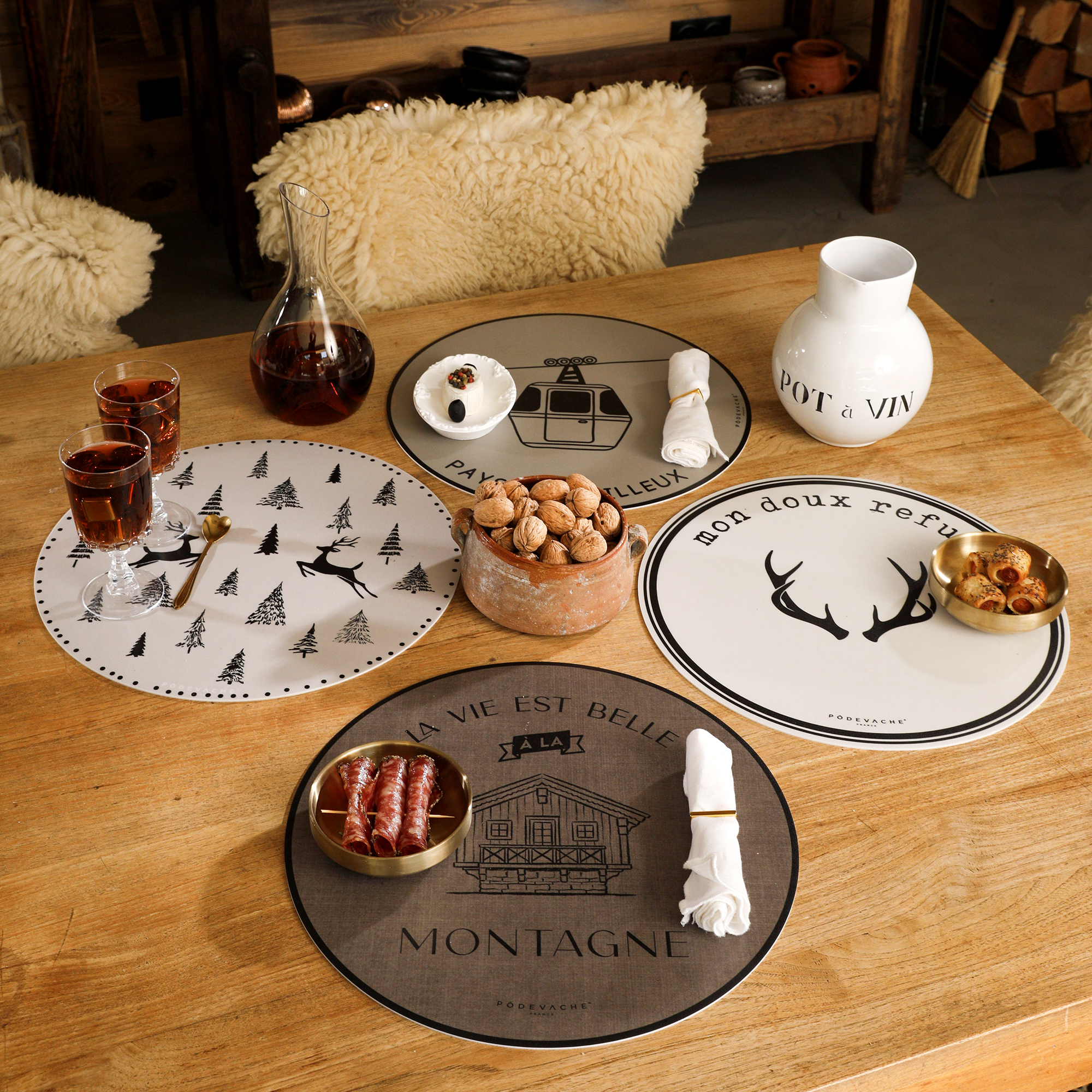 Set De Table Vinyle Doux Refuge