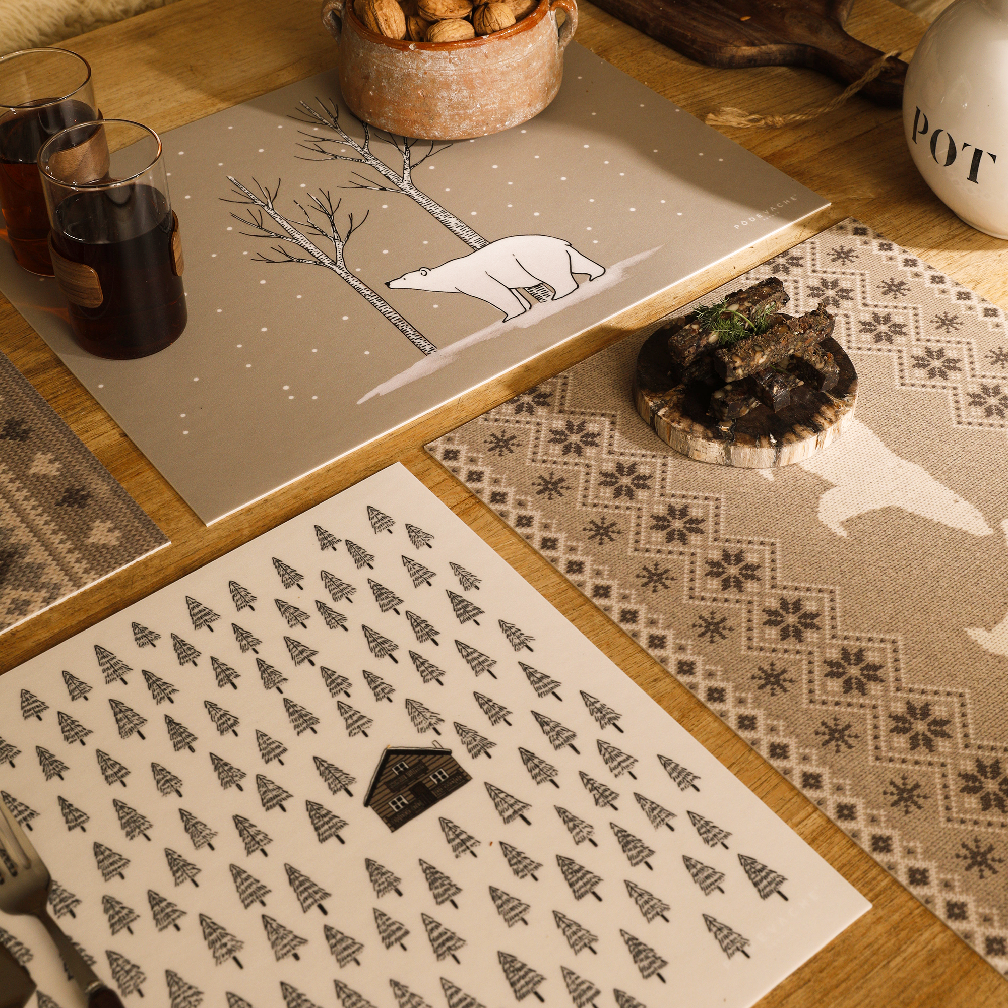 Set de table vinyle Weisskugel