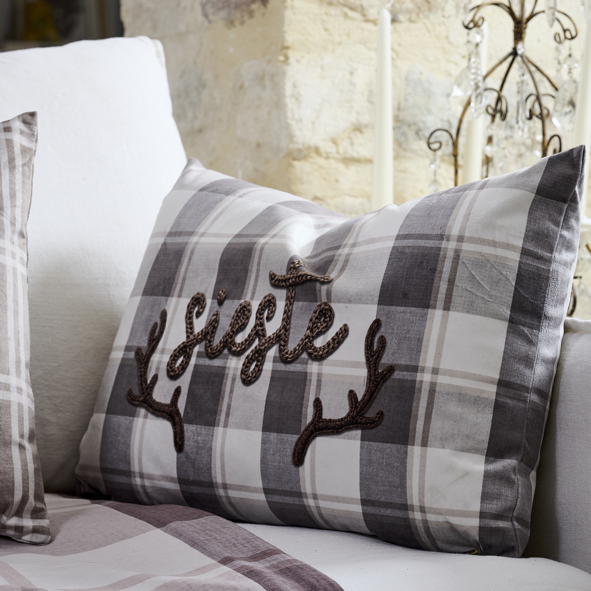 Coussin Velours Lechtal