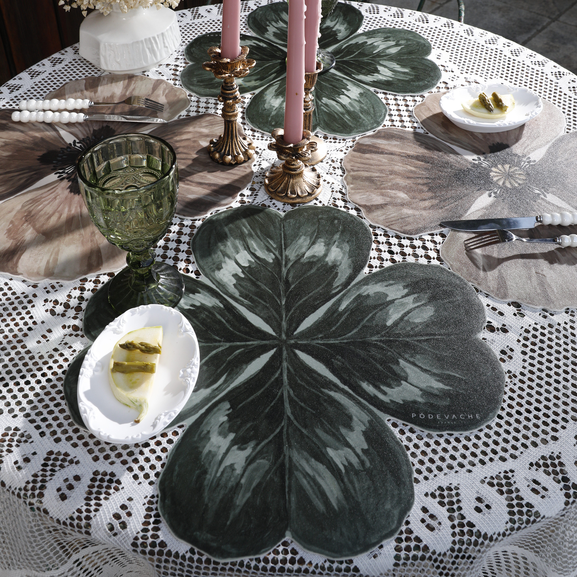 Set de table vinyle Trefle