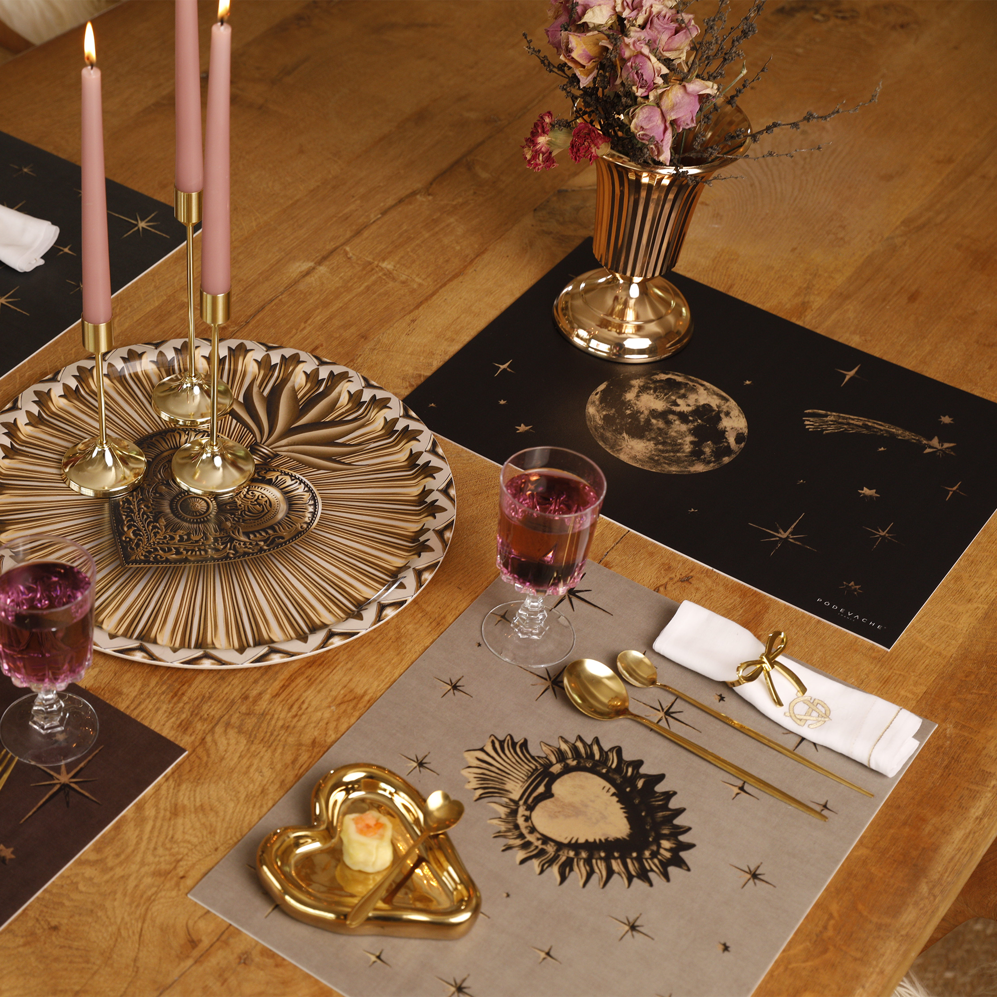 Set De Table Vinyle Sky Heart