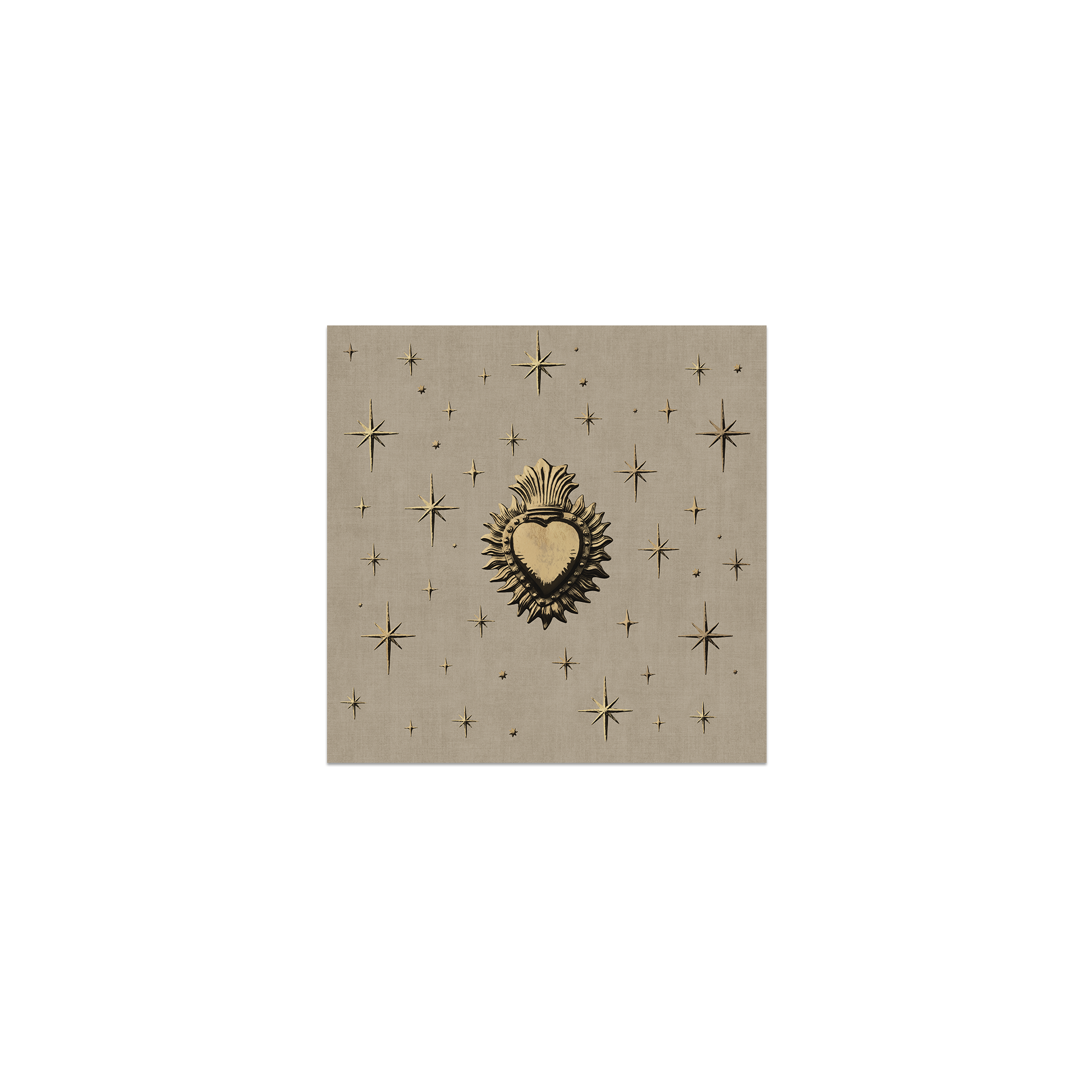 Lot de 6 dessous de verre Vinyle Sky Heart