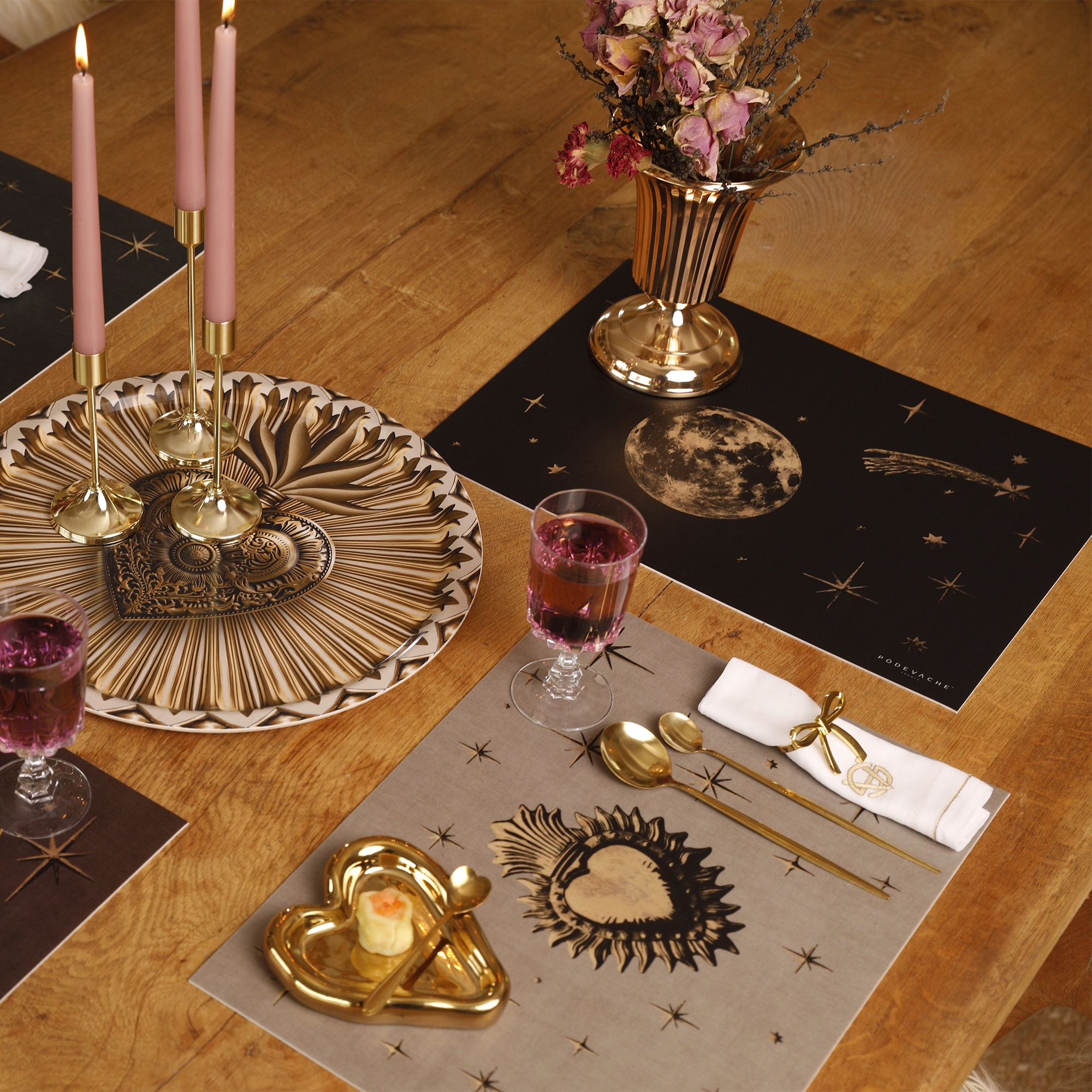 Set De Table Vinyle Sky Moon