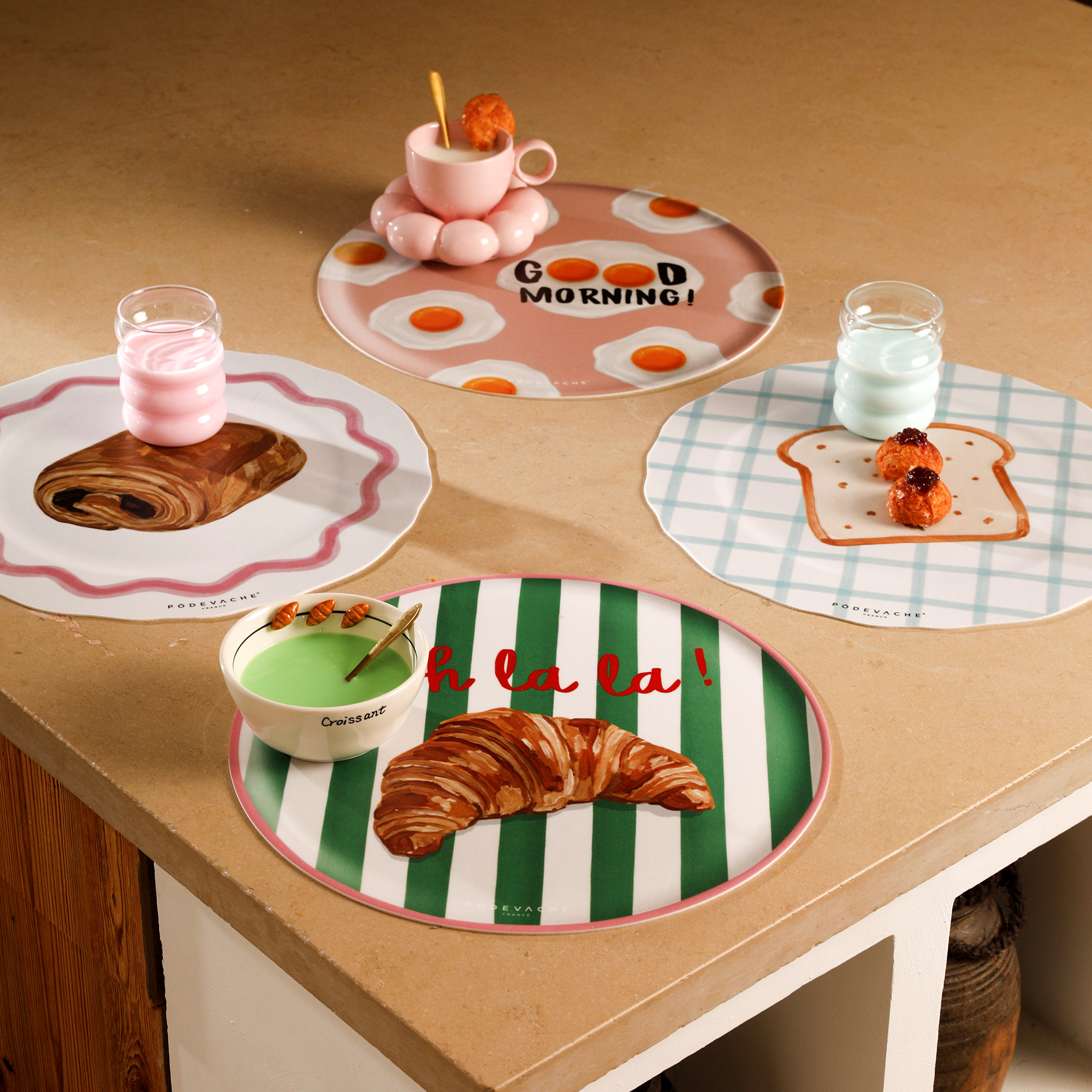 Set de table vinyle Eggs