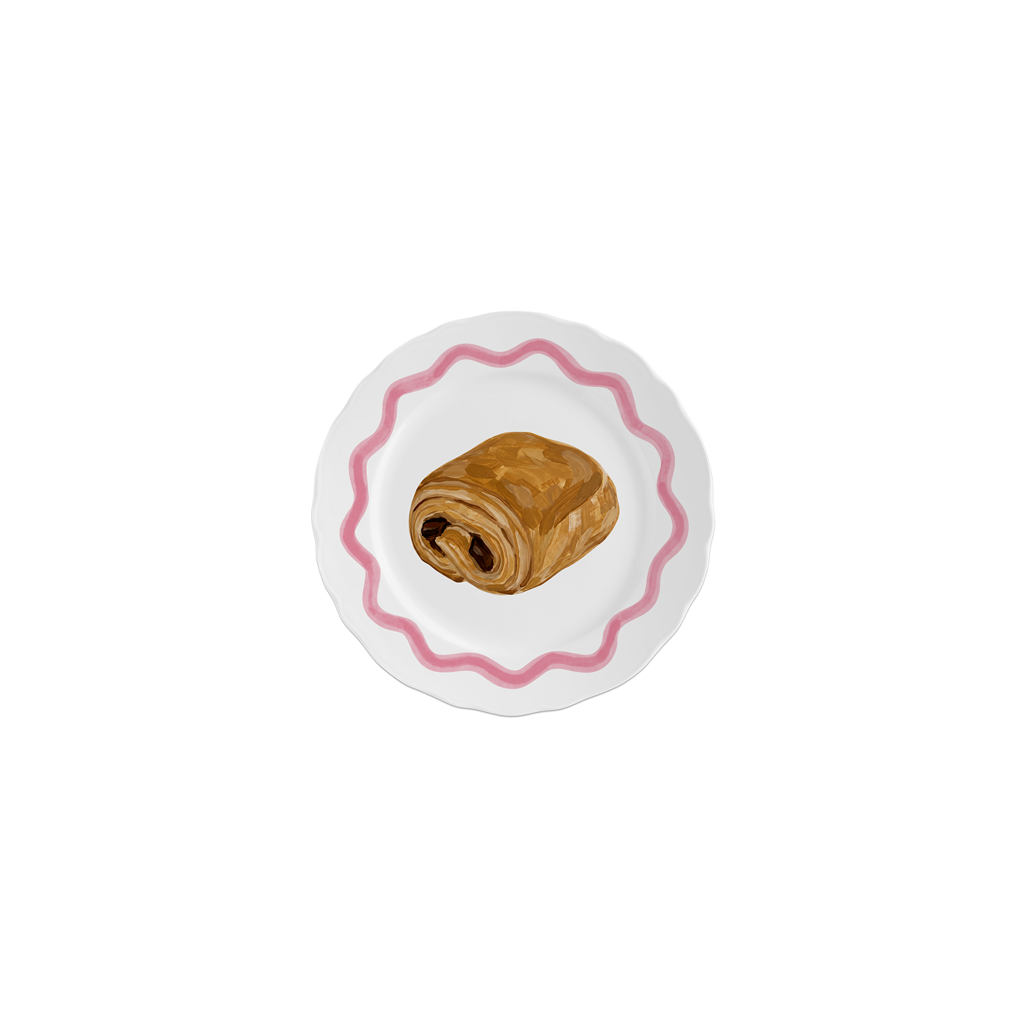 Lot de 6 dessous de verre vinyle Pain au Chocolat