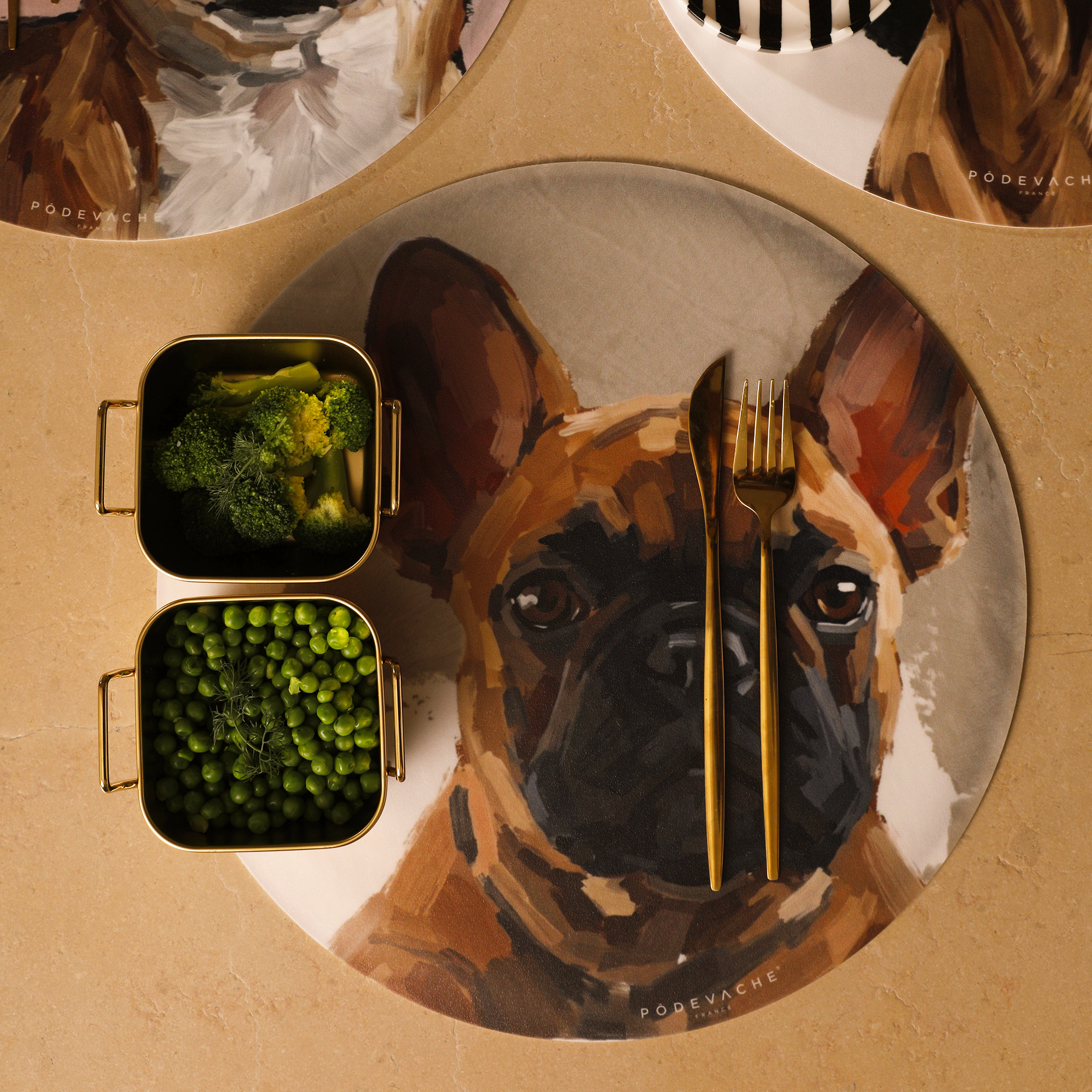 Set De Table Vinyle French Bulldog