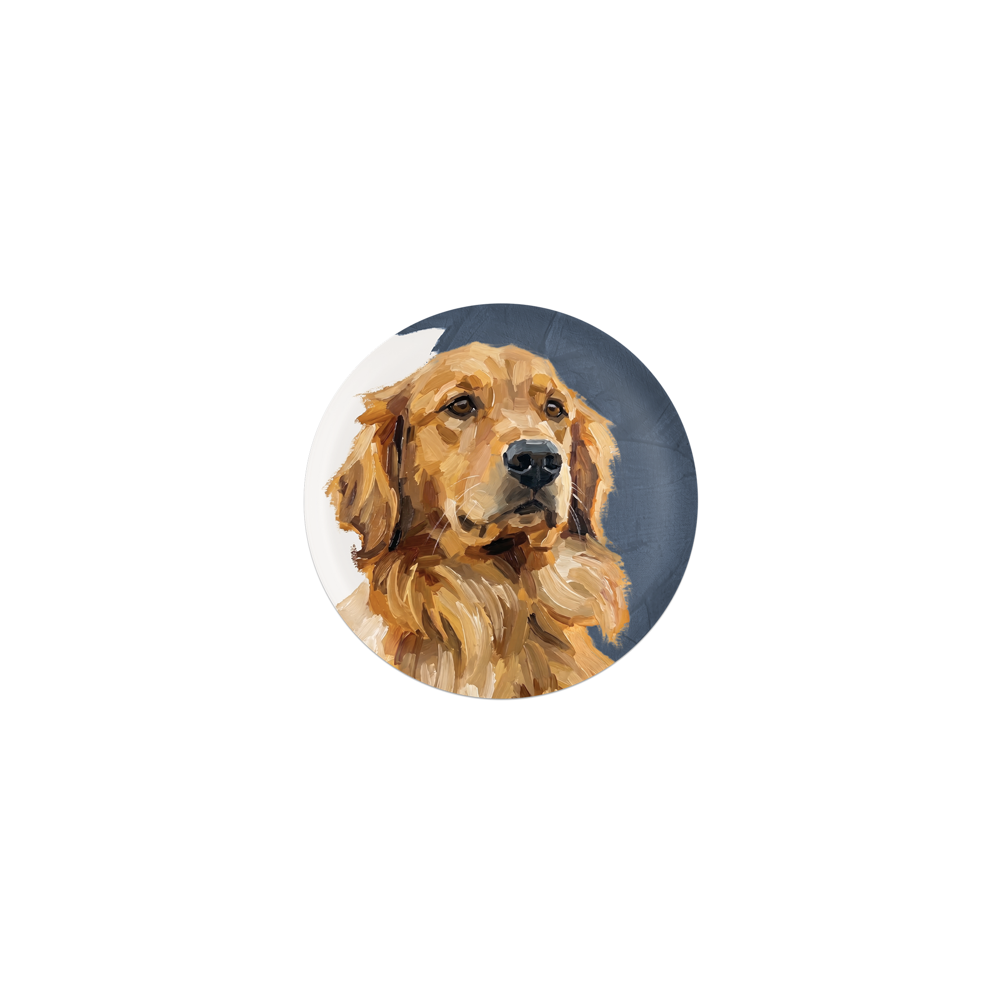 Lot de 6 dessous de verre Vinyle Golden Retriever
