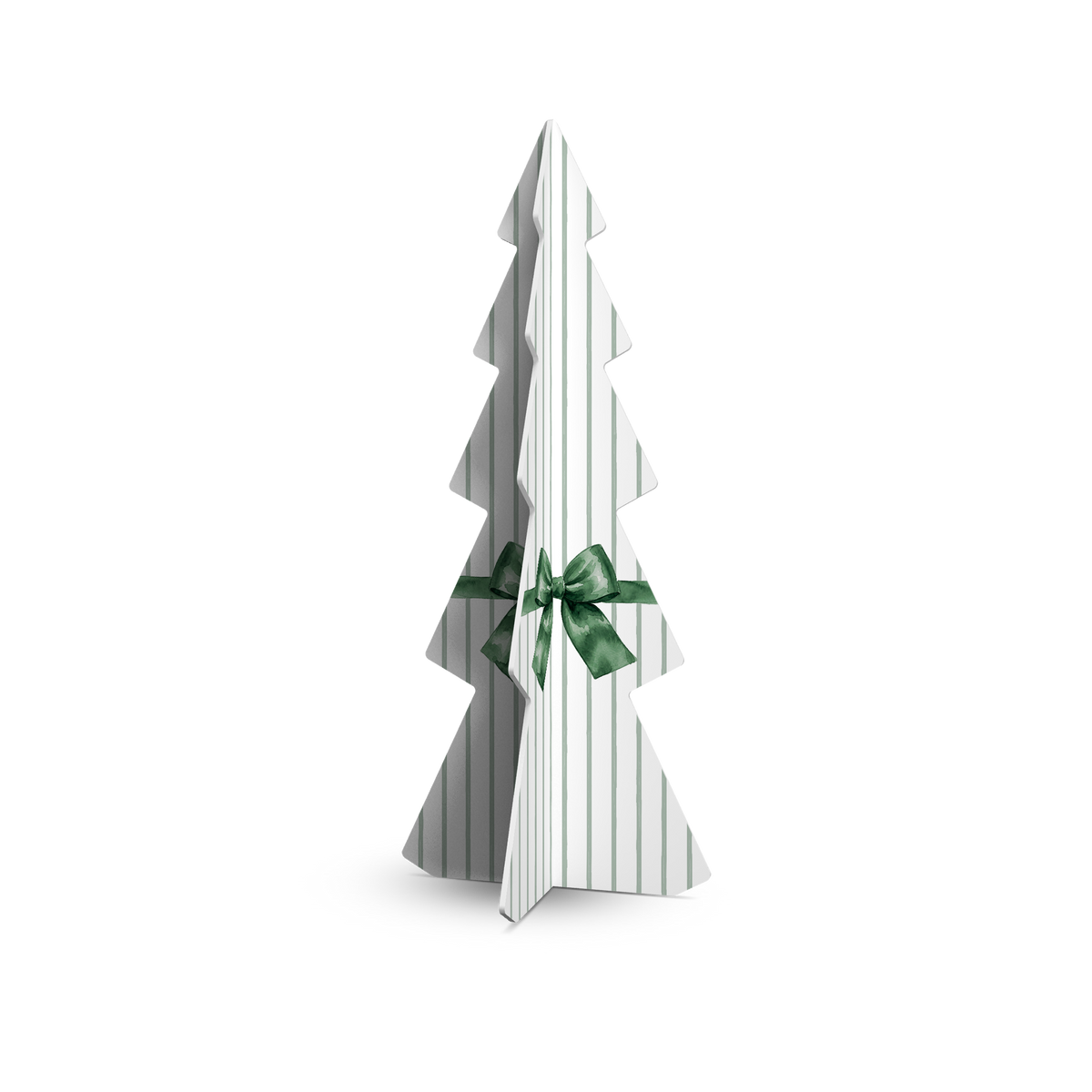 Sapin de Noël PVC Green Stripes large