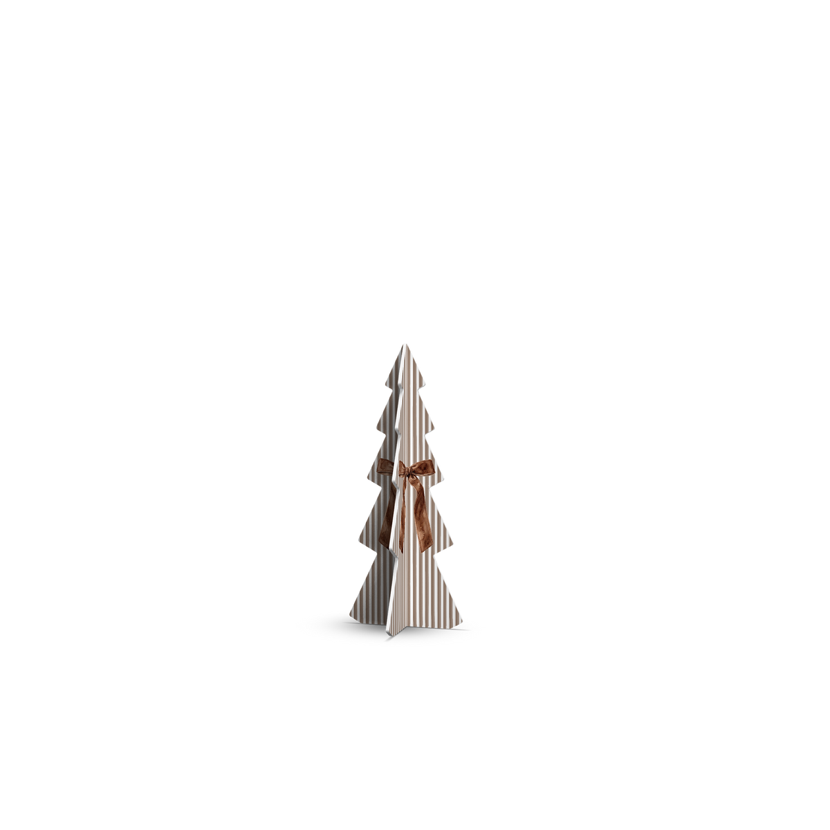 Sapin de Noël PVC Brown Stripes small