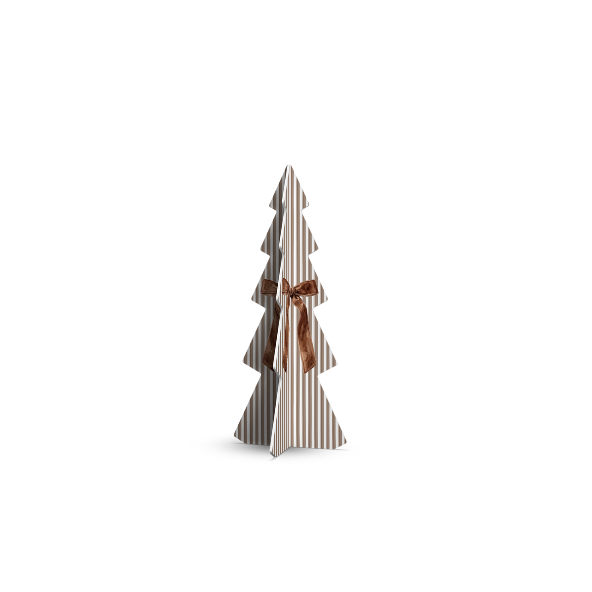 Sapin de Noël PVC Brown Stripes small