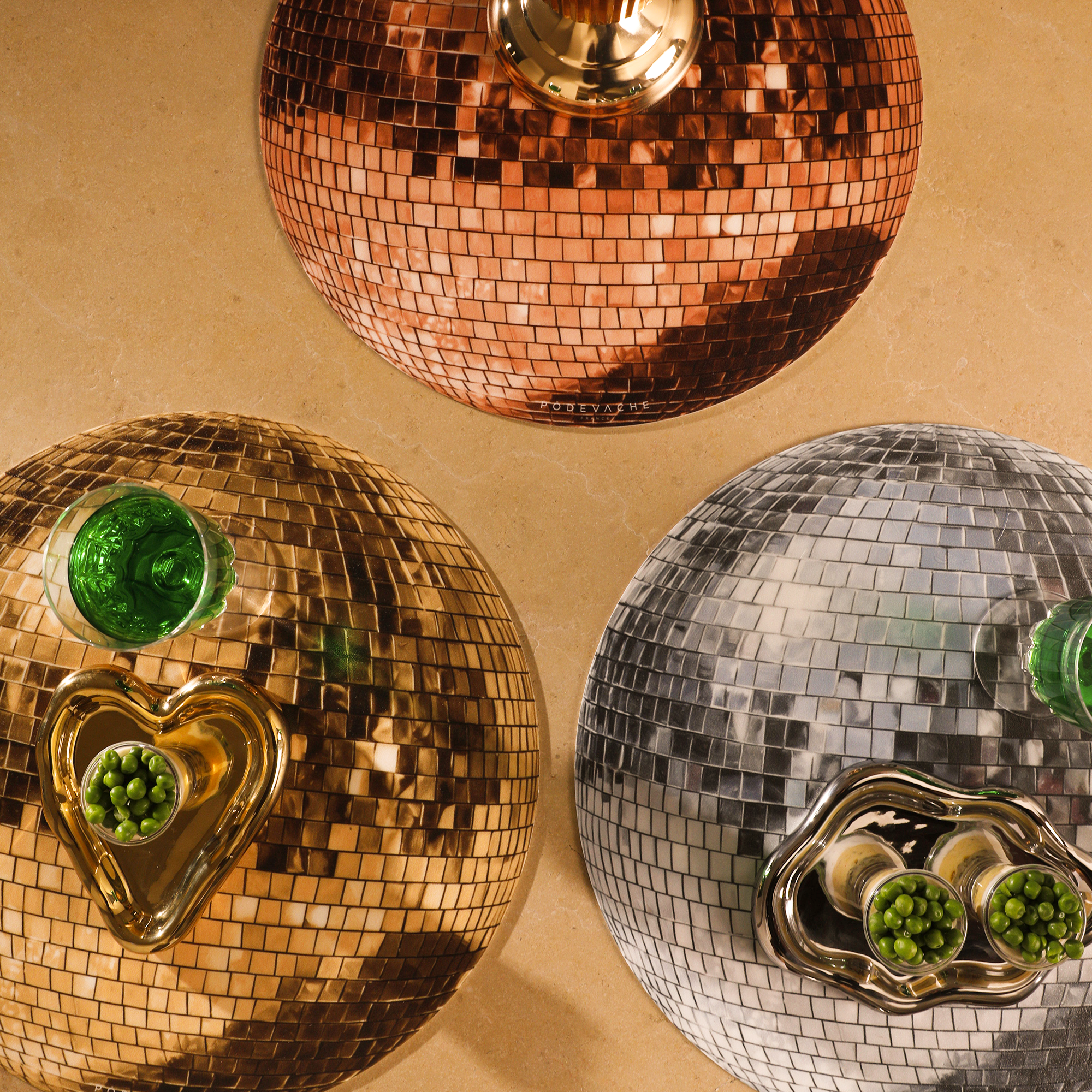 Set de table vinyle Disco Ball