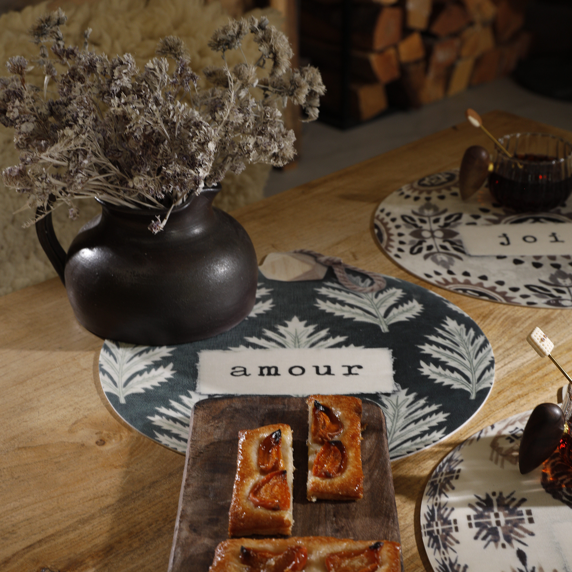 Set De Table Vinyle Boule Amour